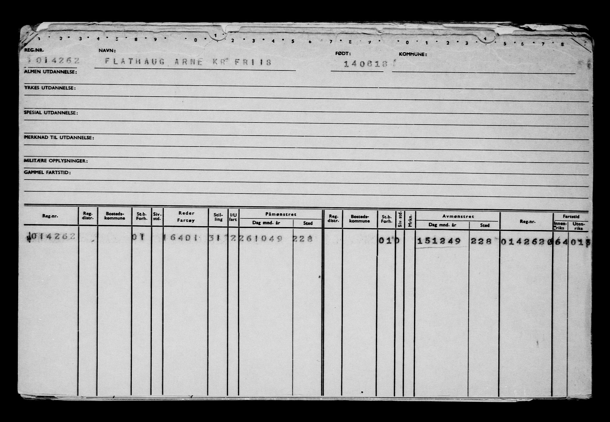 Direktoratet for sjømenn, AV/RA-S-3545/G/Gb/L0161: Hovedkort, 1918, s. 289