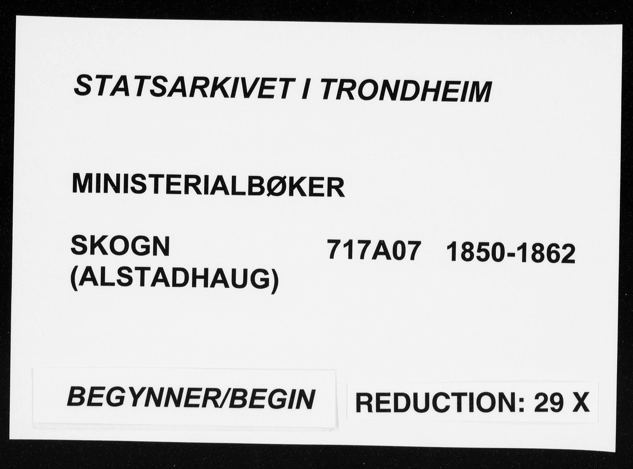 Ministerialprotokoller, klokkerbøker og fødselsregistre - Nord-Trøndelag, SAT/A-1458/717/L0154: Ministerialbok nr. 717A07 /1, 1850-1862