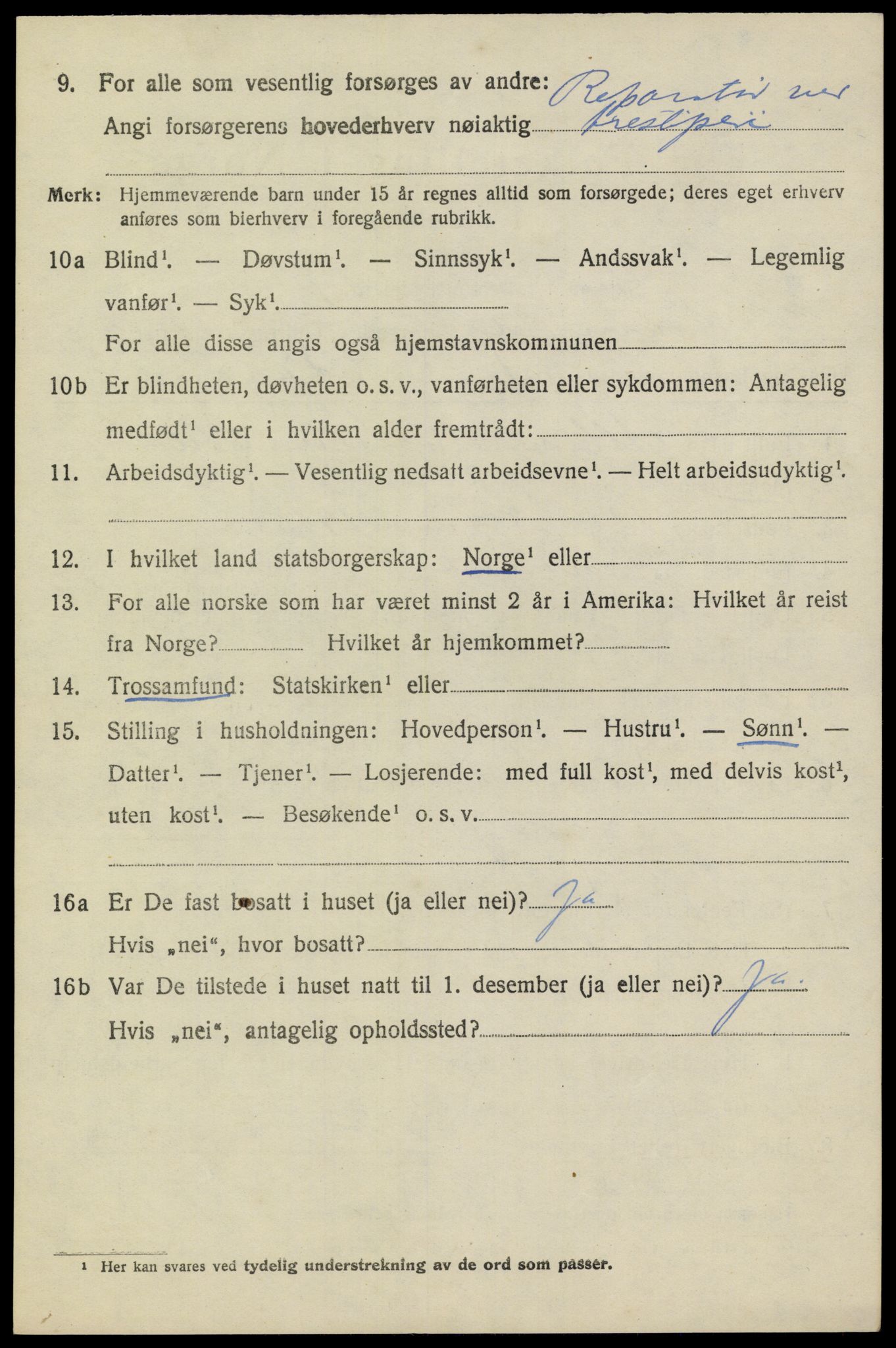 SAKO, Folketelling 1920 for 0816 Sannidal herred, 1920, s. 2182