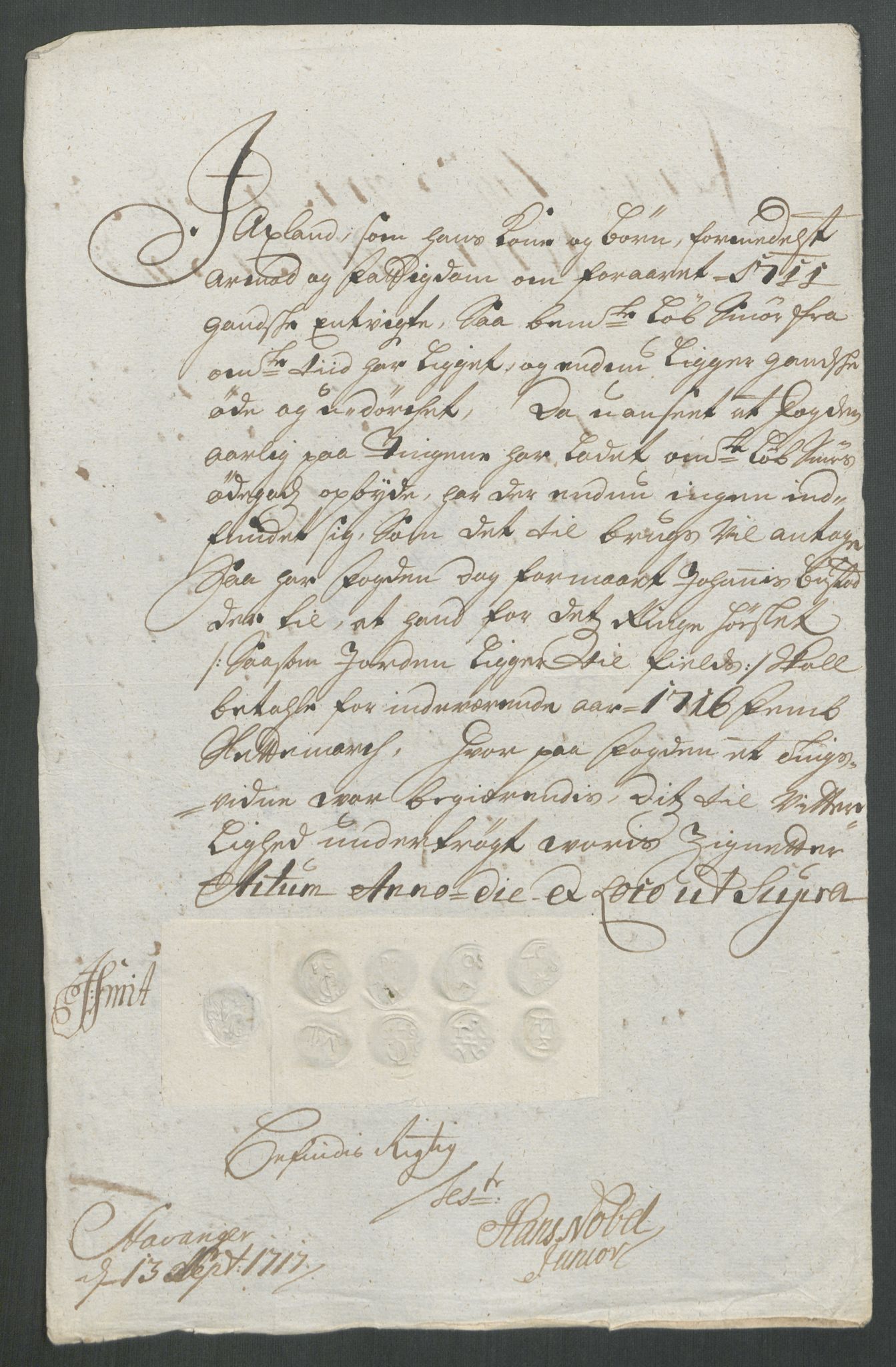 Rentekammeret inntil 1814, Reviderte regnskaper, Fogderegnskap, RA/EA-4092/R47/L2869: Fogderegnskap Ryfylke, 1716, s. 228