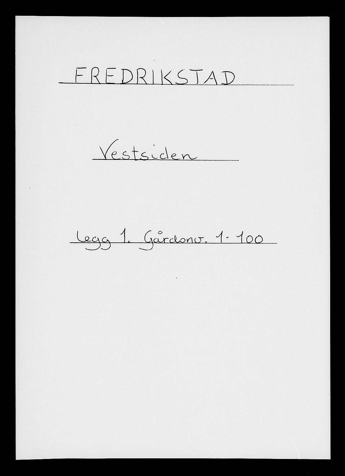 RA, Folketelling 1885 for 0103 Fredrikstad kjøpstad, 1885, s. 1