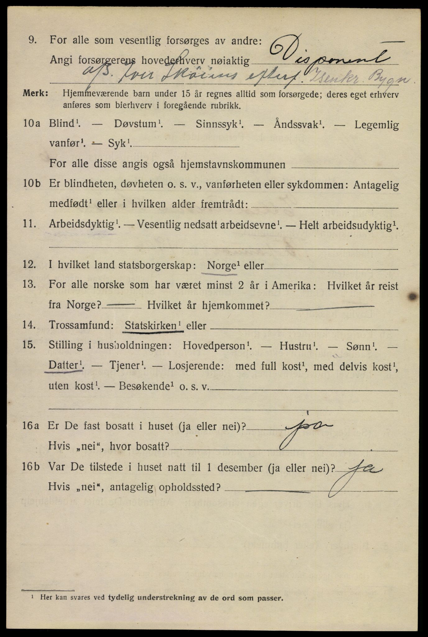 SAKO, Folketelling 1920 for 0601 Hønefoss kjøpstad, 1920, s. 7615