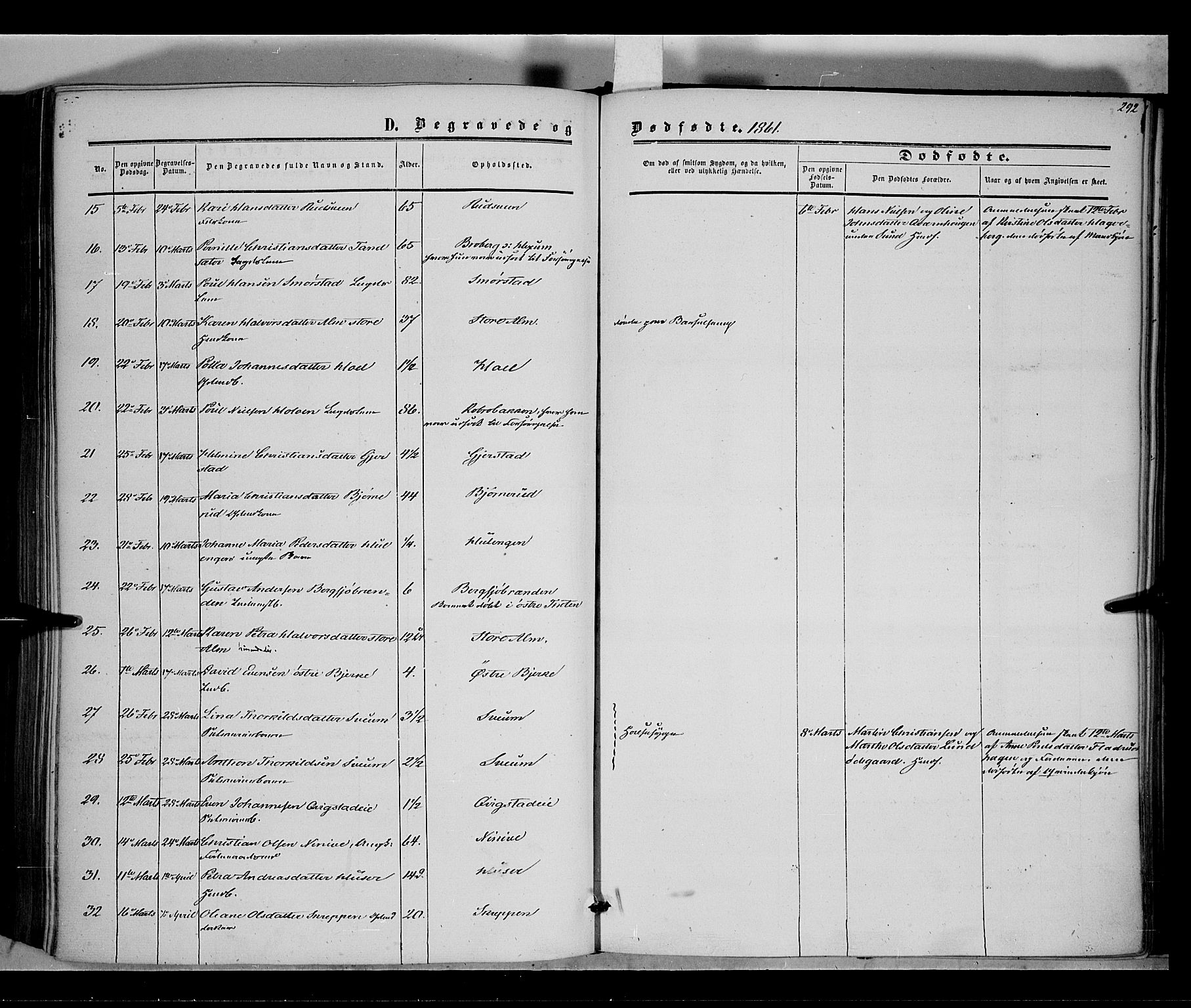 Vestre Toten prestekontor, AV/SAH-PREST-108/H/Ha/Haa/L0006: Ministerialbok nr. 6, 1856-1861, s. 292