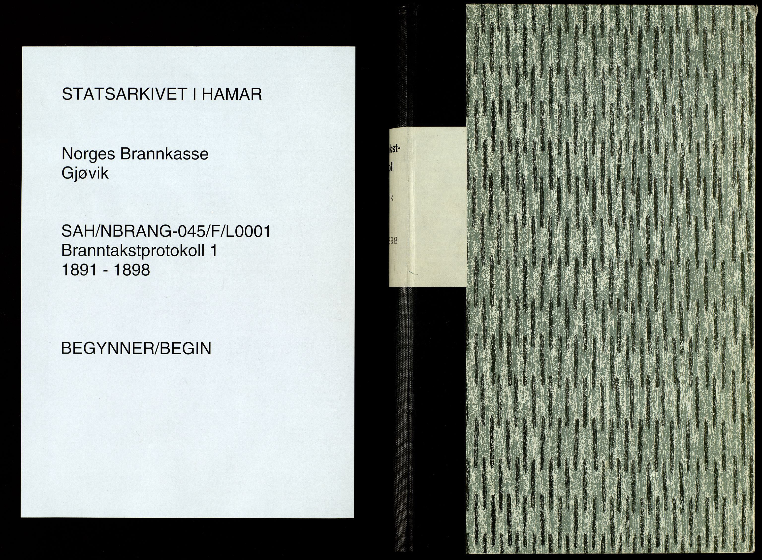 Norges Brannkasse, Gjøvik, SAH/NBRANG-045/F/L0001: Branntakstprotokoll, 1891-1898