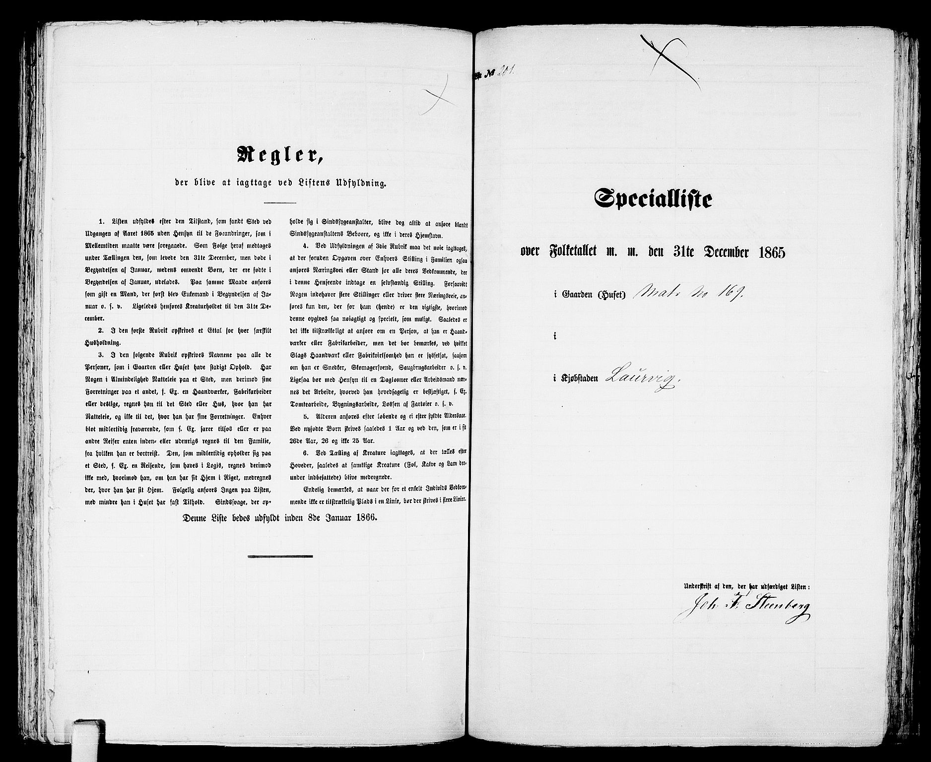 RA, Folketelling 1865 for 0707P Larvik prestegjeld, 1865, s. 415