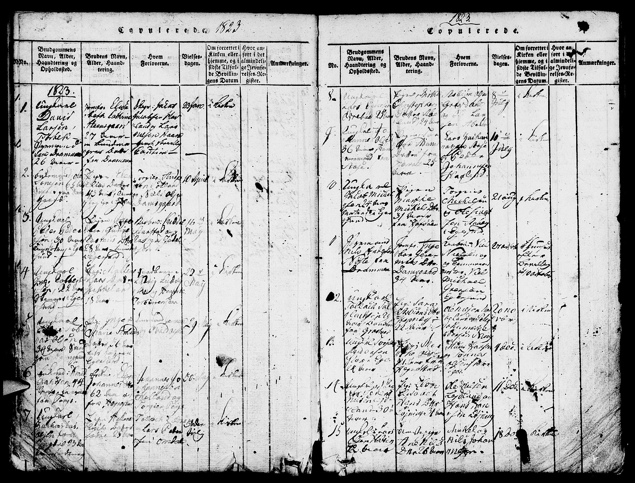 Eigersund sokneprestkontor, AV/SAST-A-101807/S08/L0007: Ministerialbok nr. A 7, 1815-1827