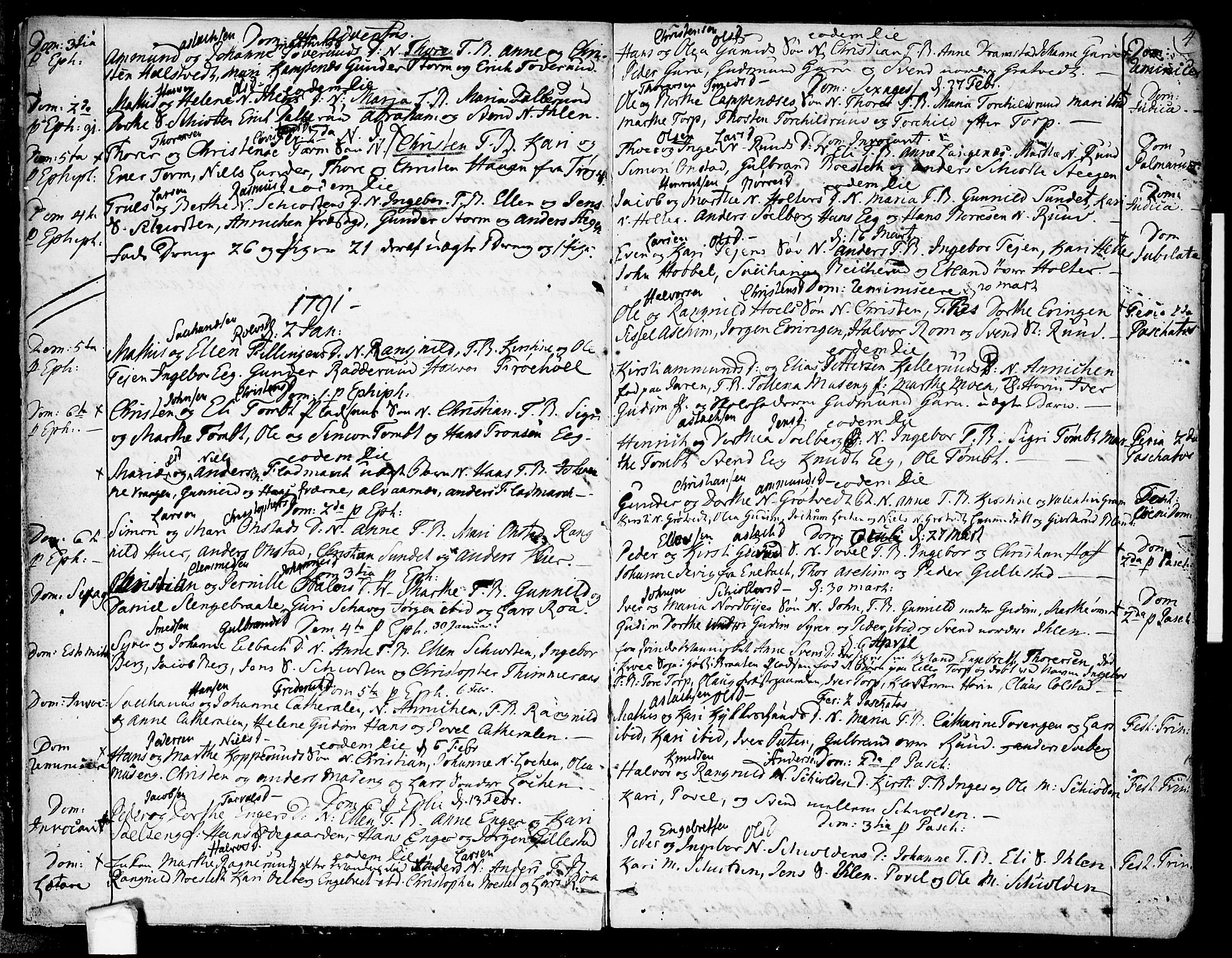 Askim prestekontor Kirkebøker, AV/SAO-A-10900/F/Fa/L0003: Ministerialbok nr. 3, 1790-1816, s. 4