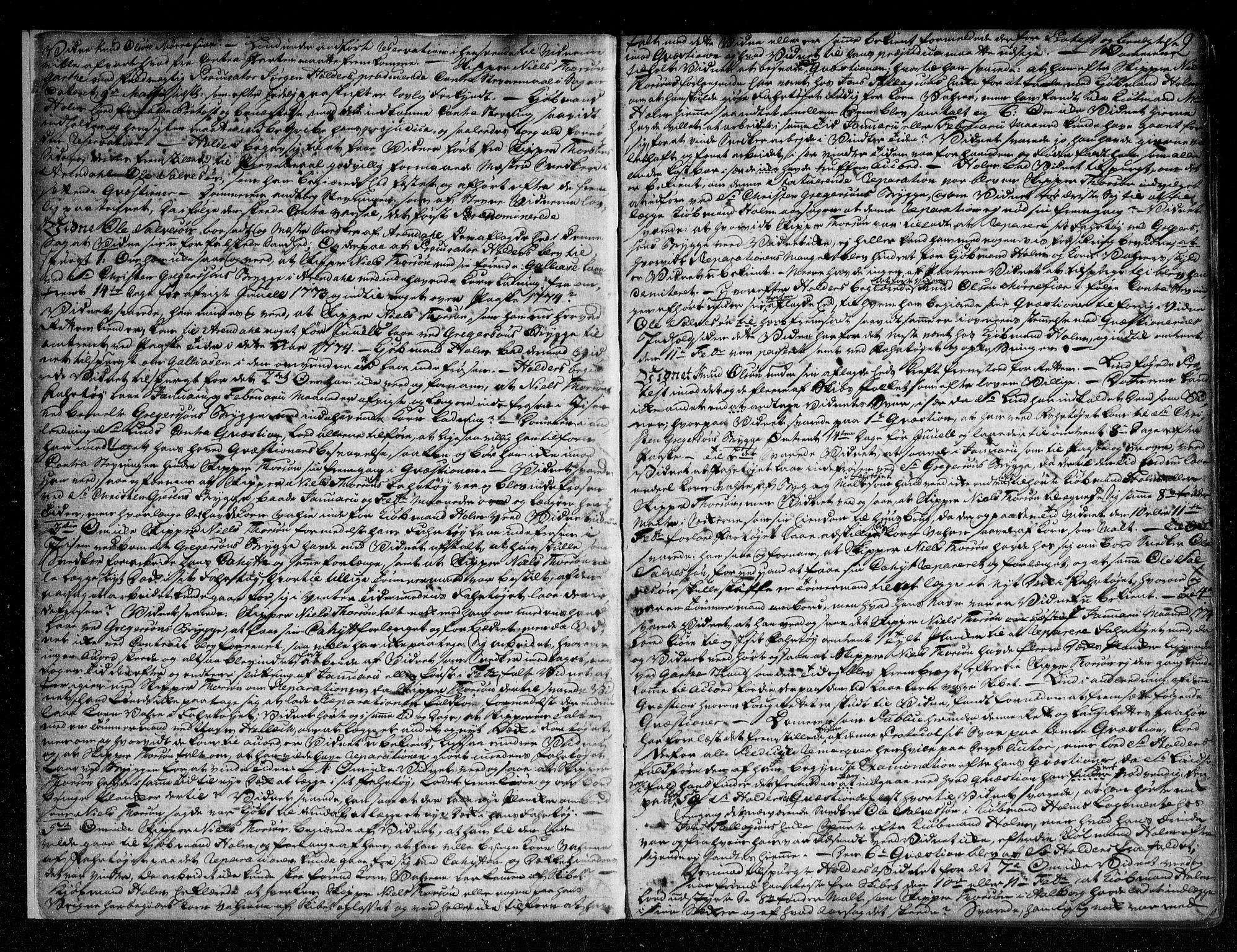 Nedenes sorenskriveri før 1824, SAK/1221-0007/F/Fa/L0034: Tingbok med register nr 29, 1774-1778, s. 1b-2a