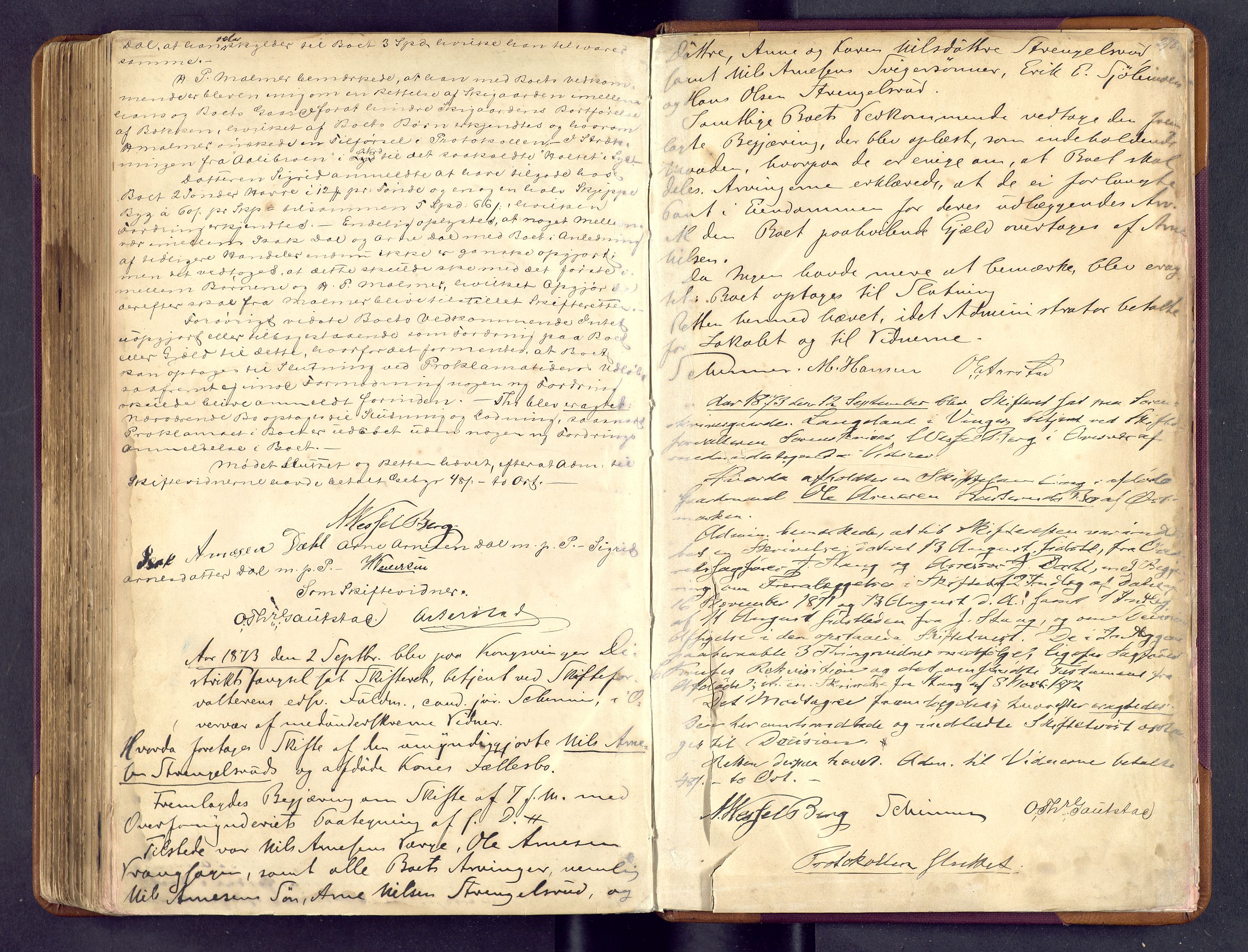 Vinger og Odal sorenskriveri, AV/SAH-TING-022/J/Jb/Jbb/L0010: Skifteforhandlingsprotokoll - Vinger og Eidskog, 1852-1873, s. 278