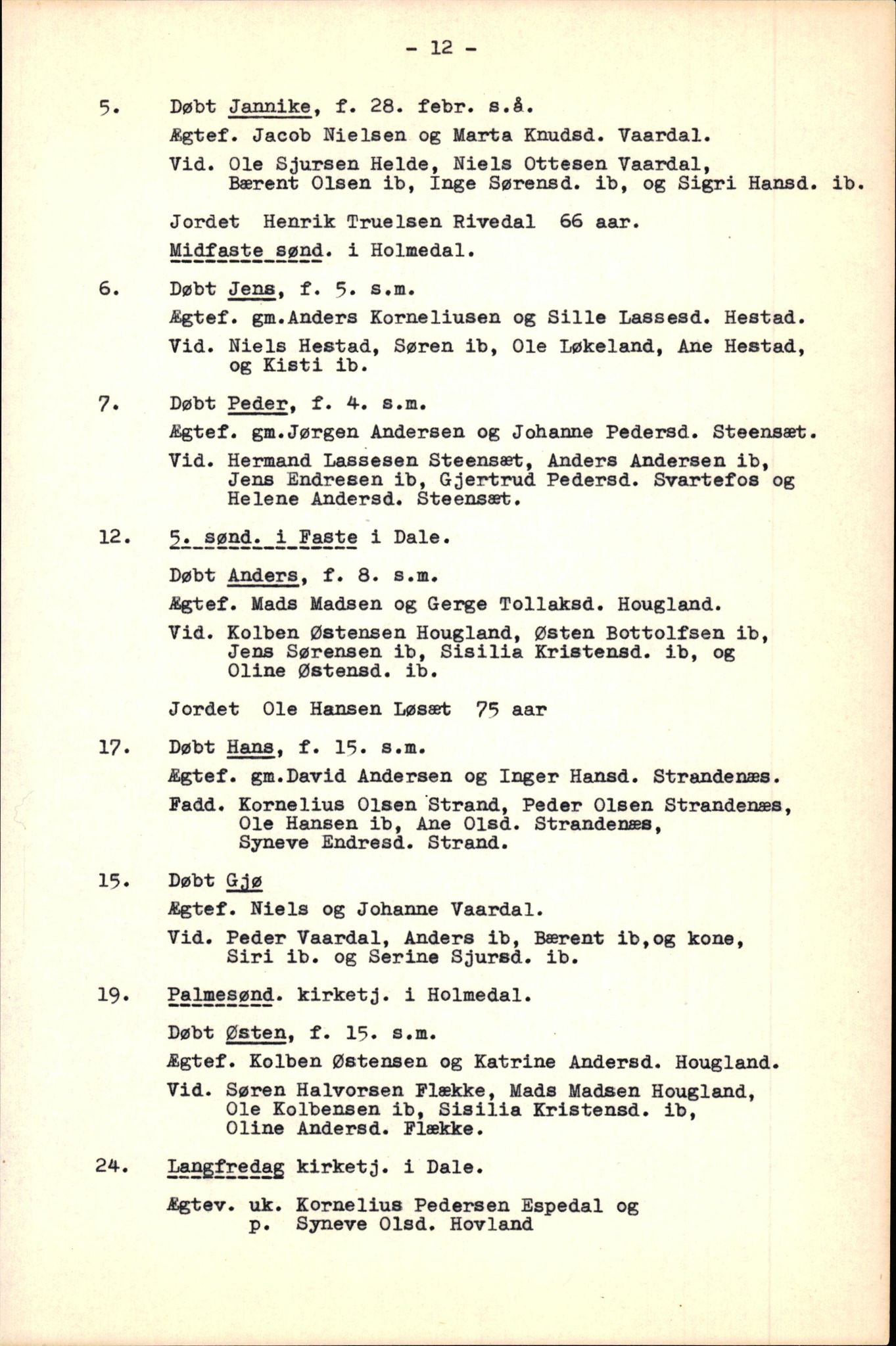 Samling av fulltekstavskrifter, SAB/FULLTEKST/B/14/0013: Fjaler sokneprestembete, ministerialbok nr. A 4, 1814-1821, s. 13