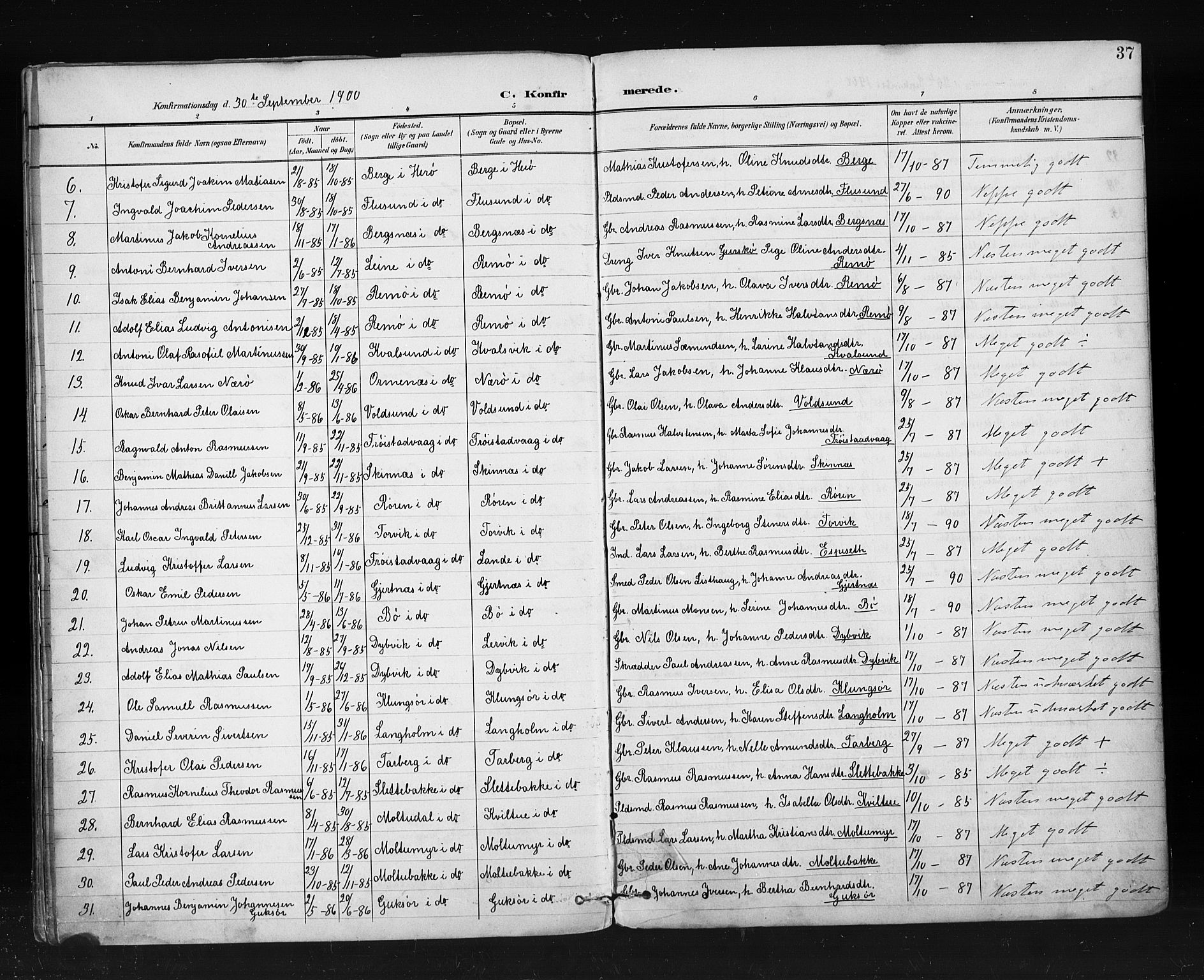 Ministerialprotokoller, klokkerbøker og fødselsregistre - Møre og Romsdal, AV/SAT-A-1454/507/L0074: Ministerialbok nr. 507A09, 1894-1900, s. 37