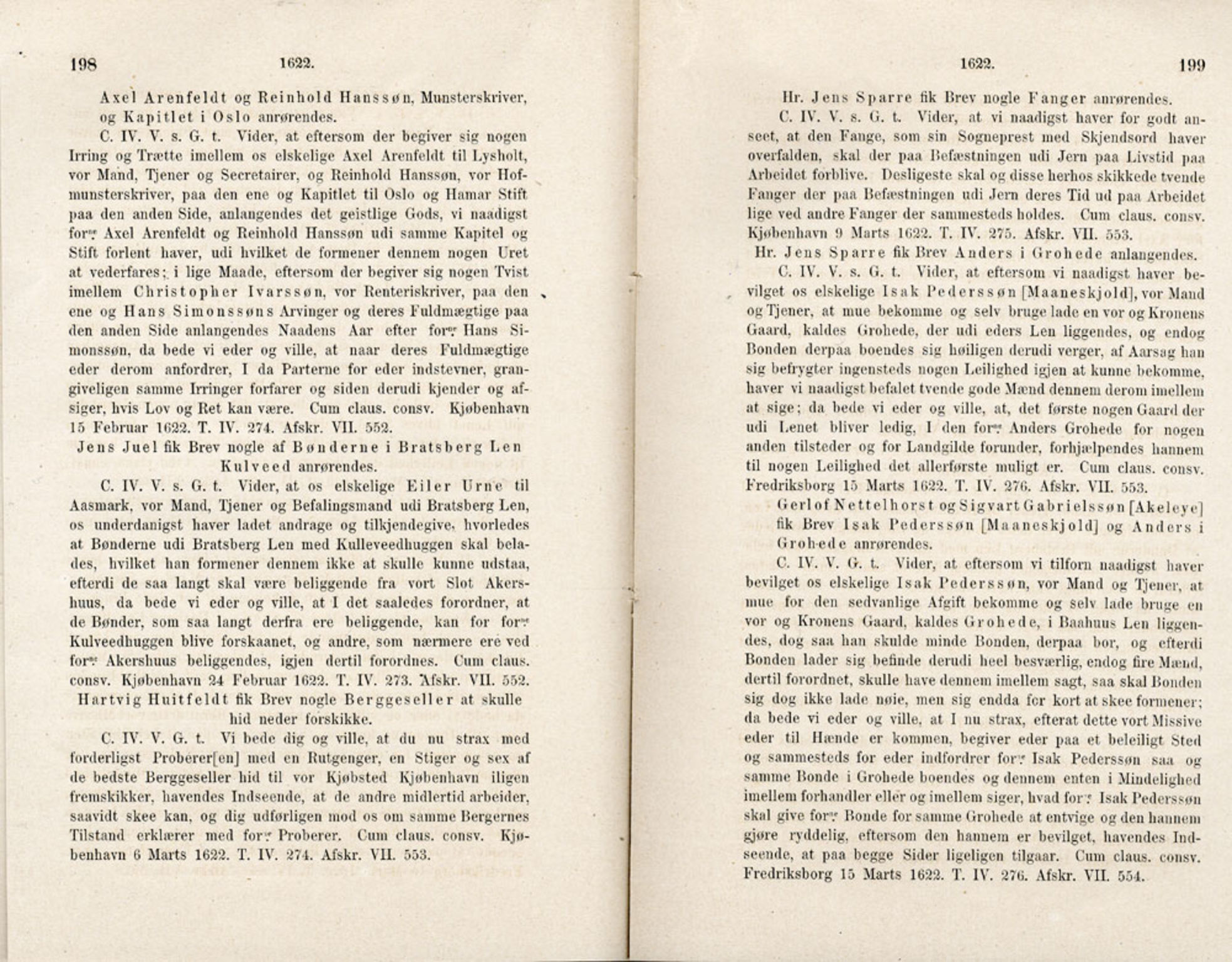 Publikasjoner utgitt av Det Norske Historiske Kildeskriftfond, PUBL/-/-/-: Norske Rigs-Registranter, bind 5, 1619-1627, s. 198-199