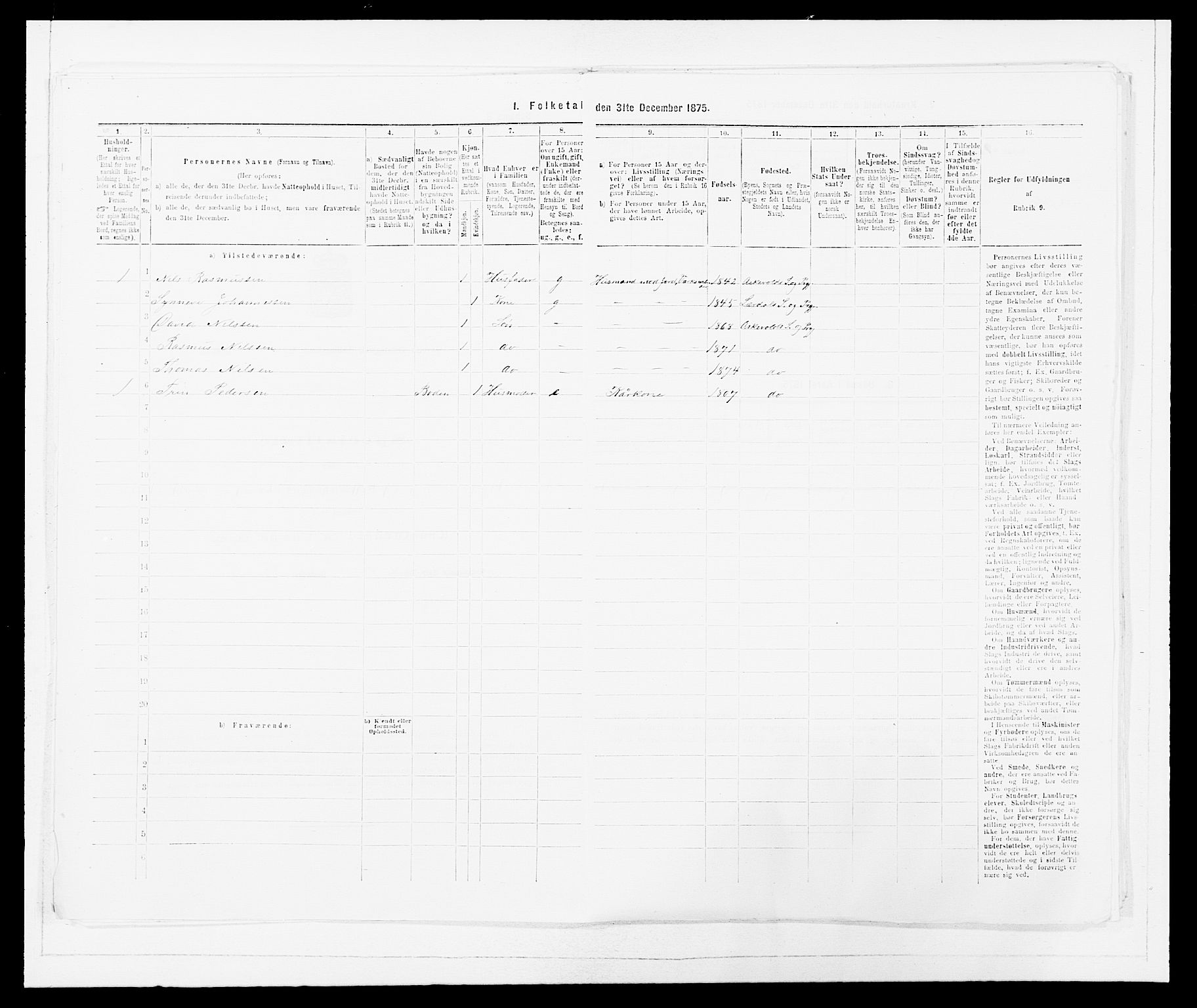 SAB, Folketelling 1875 for 1428P Askvoll prestegjeld, 1875, s. 74