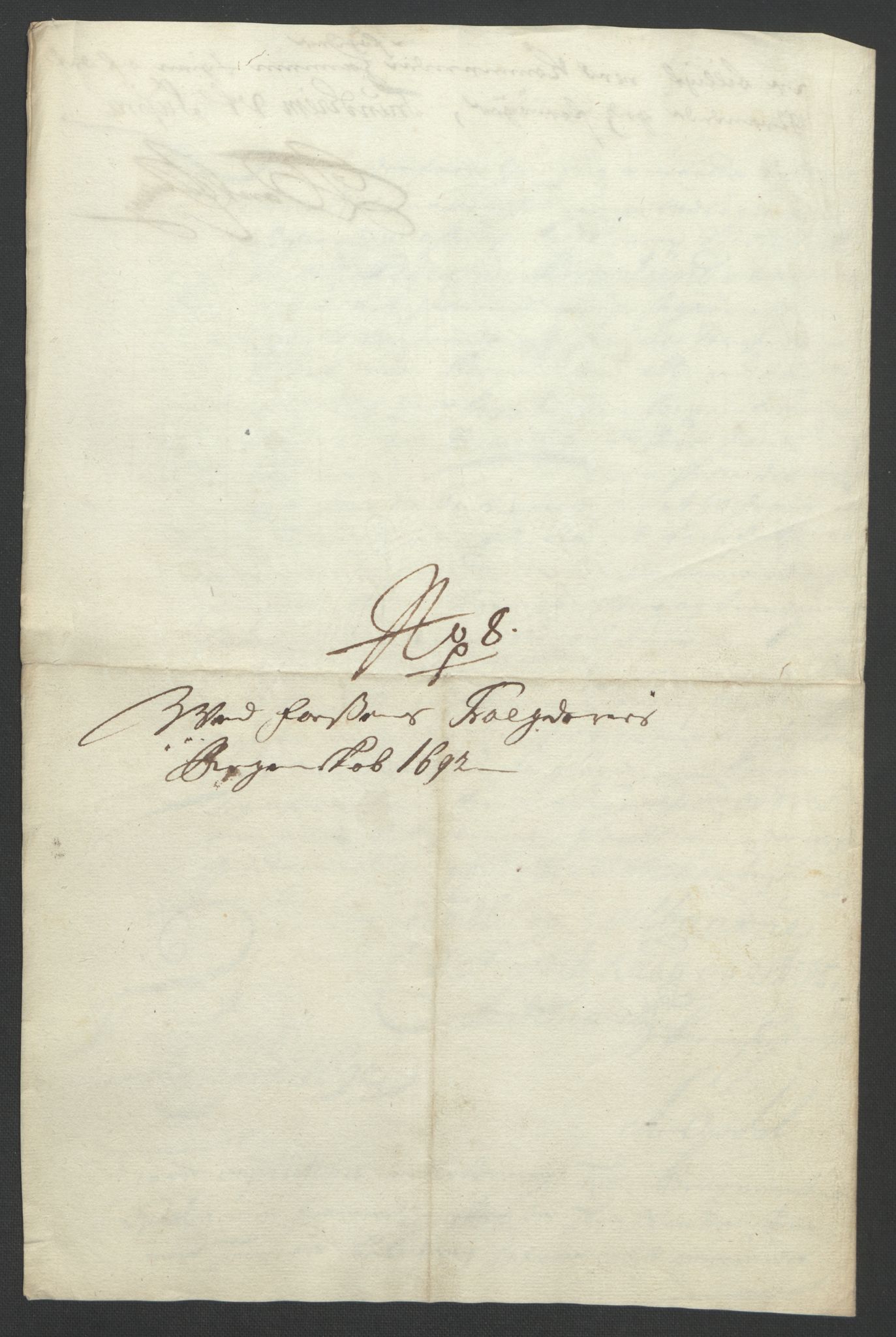 Rentekammeret inntil 1814, Reviderte regnskaper, Fogderegnskap, AV/RA-EA-4092/R57/L3849: Fogderegnskap Fosen, 1692-1693, s. 250