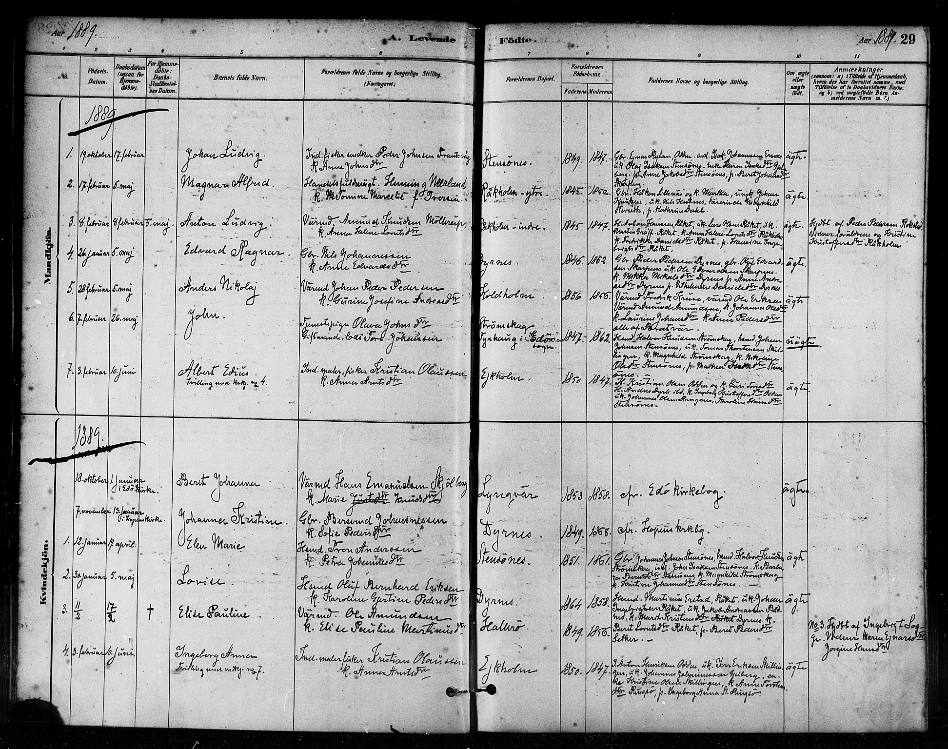 Ministerialprotokoller, klokkerbøker og fødselsregistre - Møre og Romsdal, SAT/A-1454/582/L0947: Ministerialbok nr. 582A01, 1880-1900, s. 29