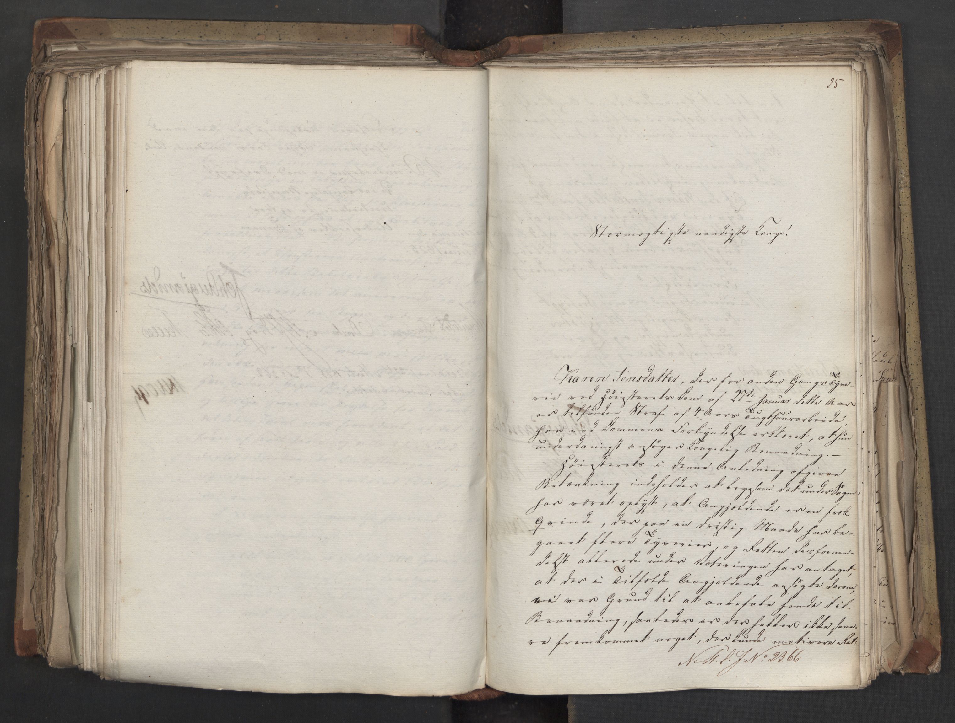 Statsrådsavdelingen i Stockholm, AV/RA-S-1003/D/Da/L0041: Regjeringsinnstillinger nr. 2204-2466, 1825, s. 452