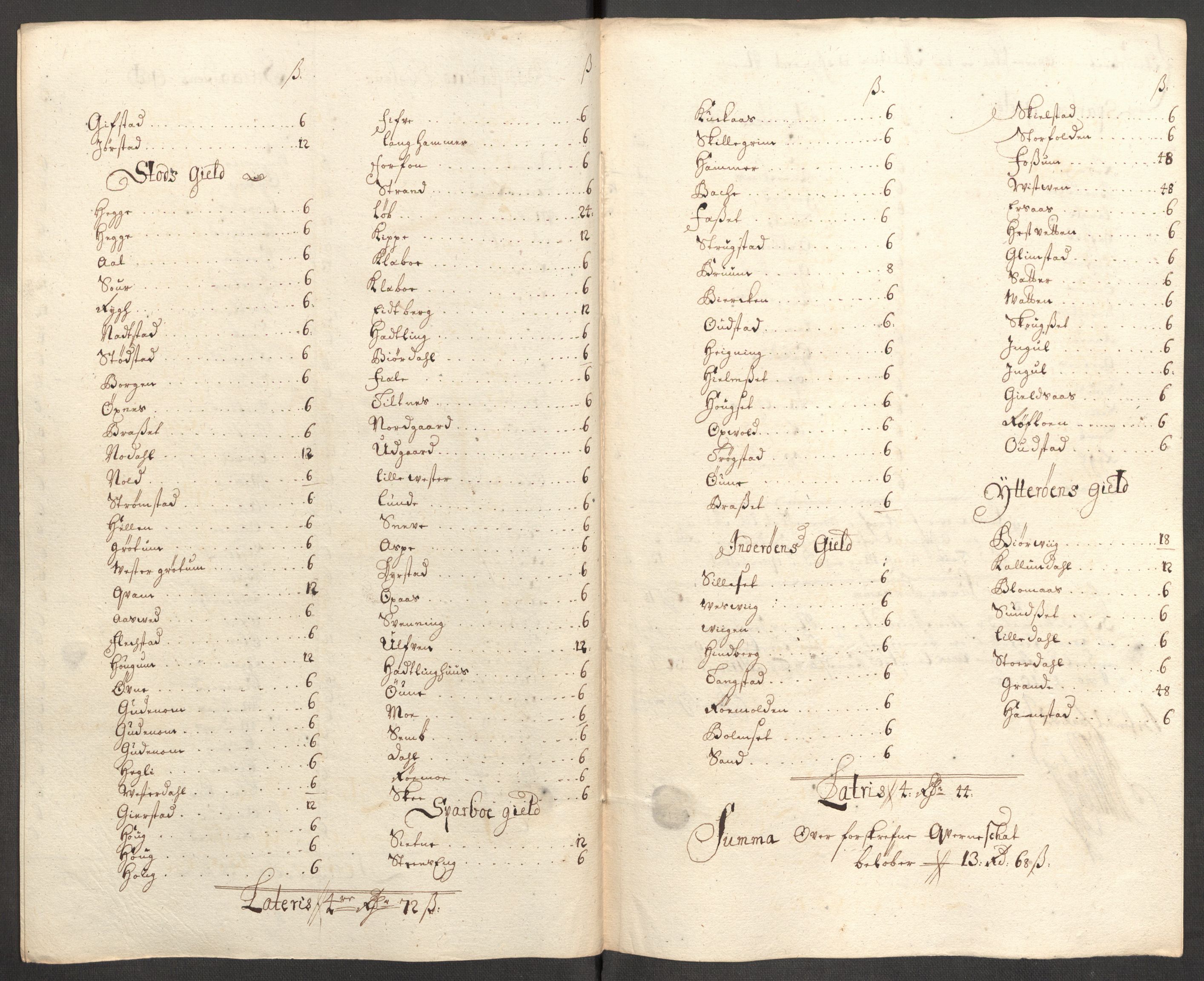 Rentekammeret inntil 1814, Reviderte regnskaper, Fogderegnskap, RA/EA-4092/R63/L4318: Fogderegnskap Inderøy, 1710, s. 143