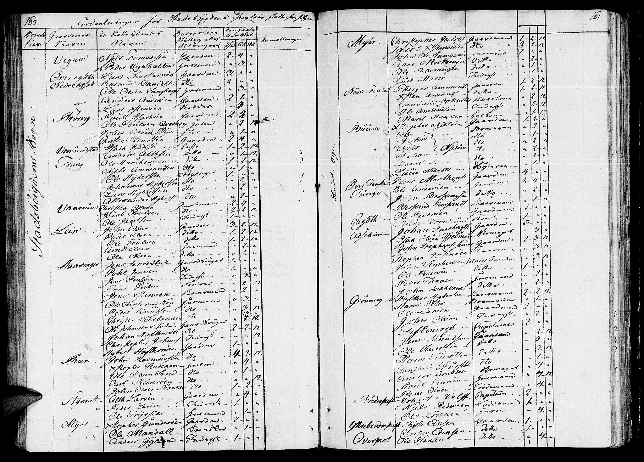 Ministerialprotokoller, klokkerbøker og fødselsregistre - Sør-Trøndelag, SAT/A-1456/646/L0607: Ministerialbok nr. 646A05, 1806-1815, s. 160-161