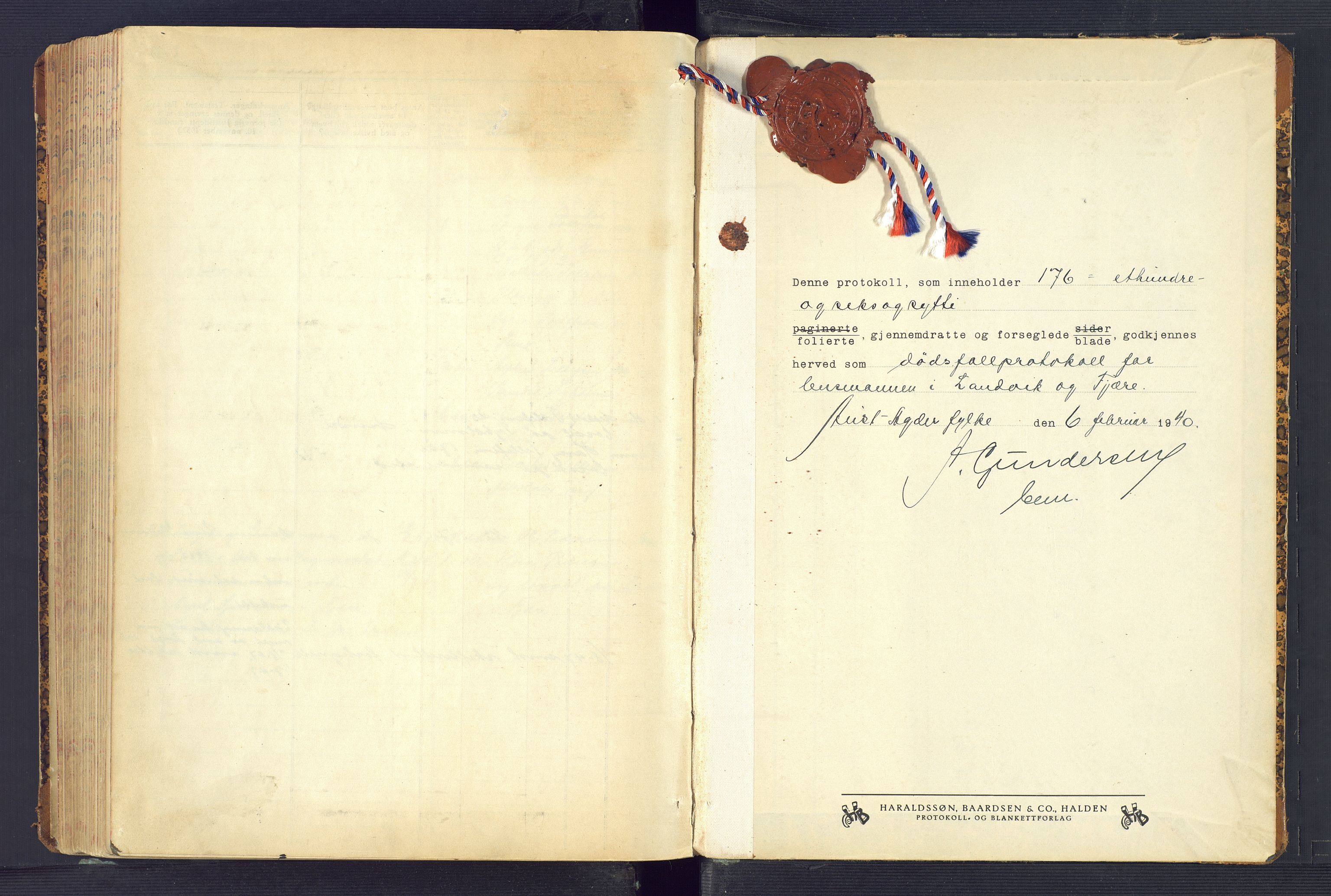 Landvik og Fjære lensmannskontor, AV/SAK-1241-0027/F/Fe/L0008: Anmeldte dødsfall Fjære nr 37, 1940-1947