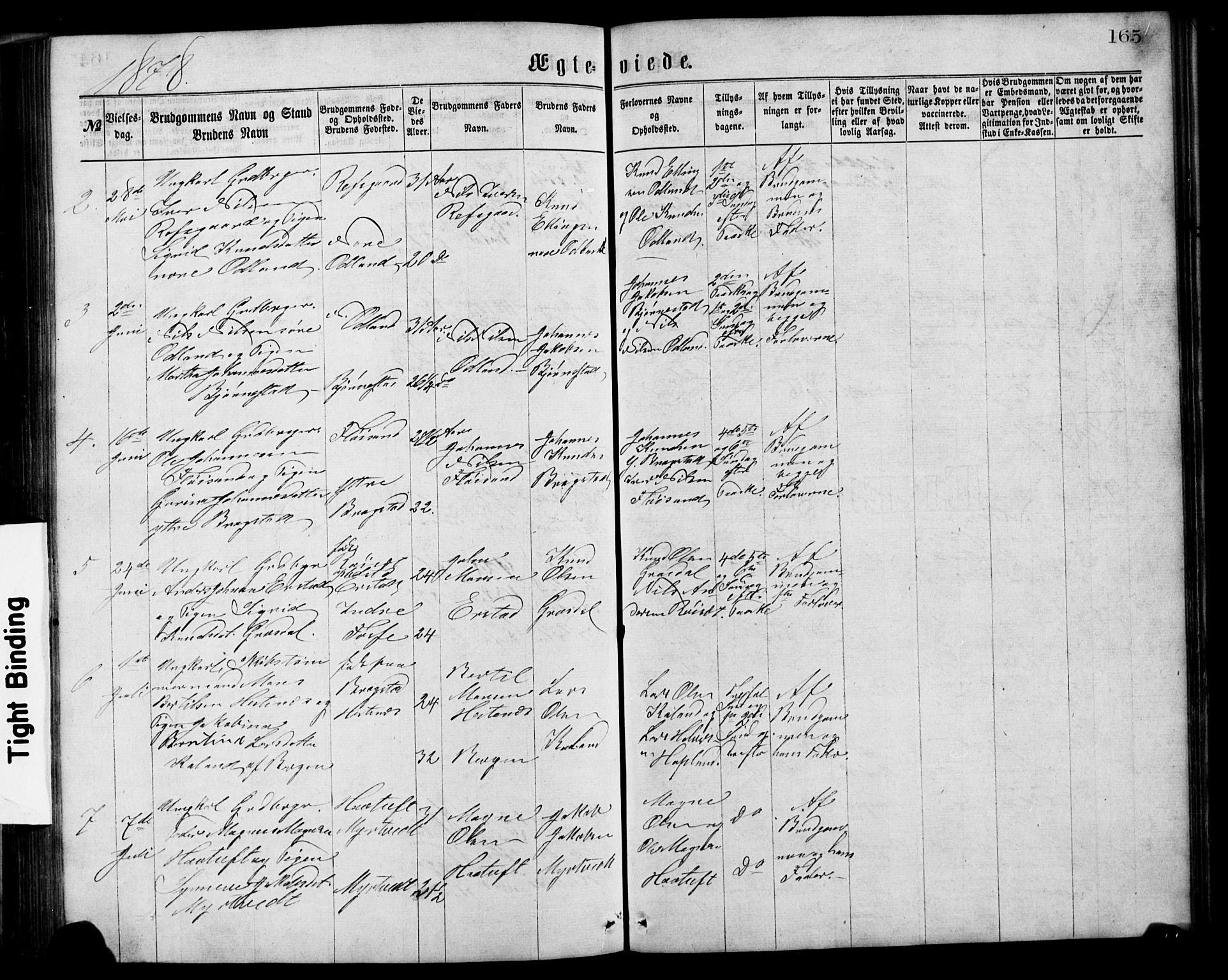 Alversund Sokneprestembete, AV/SAB-A-73901/H/Ha/Hab: Klokkerbok nr. C 2, 1867-1880, s. 165