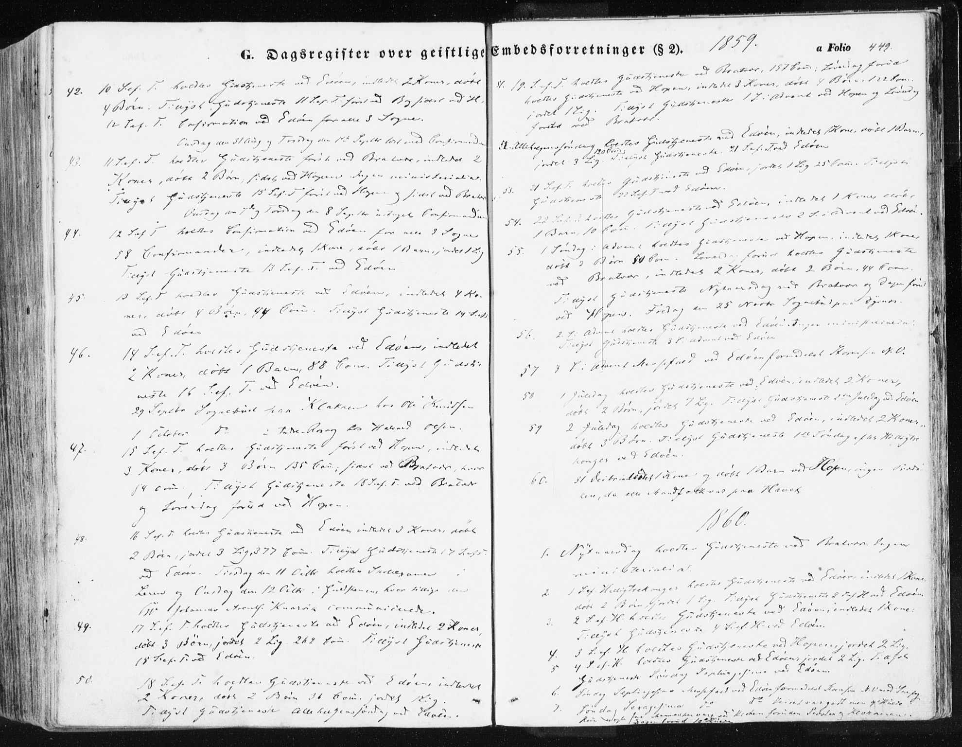 Ministerialprotokoller, klokkerbøker og fødselsregistre - Møre og Romsdal, SAT/A-1454/581/L0937: Ministerialbok nr. 581A05, 1853-1872, s. 449