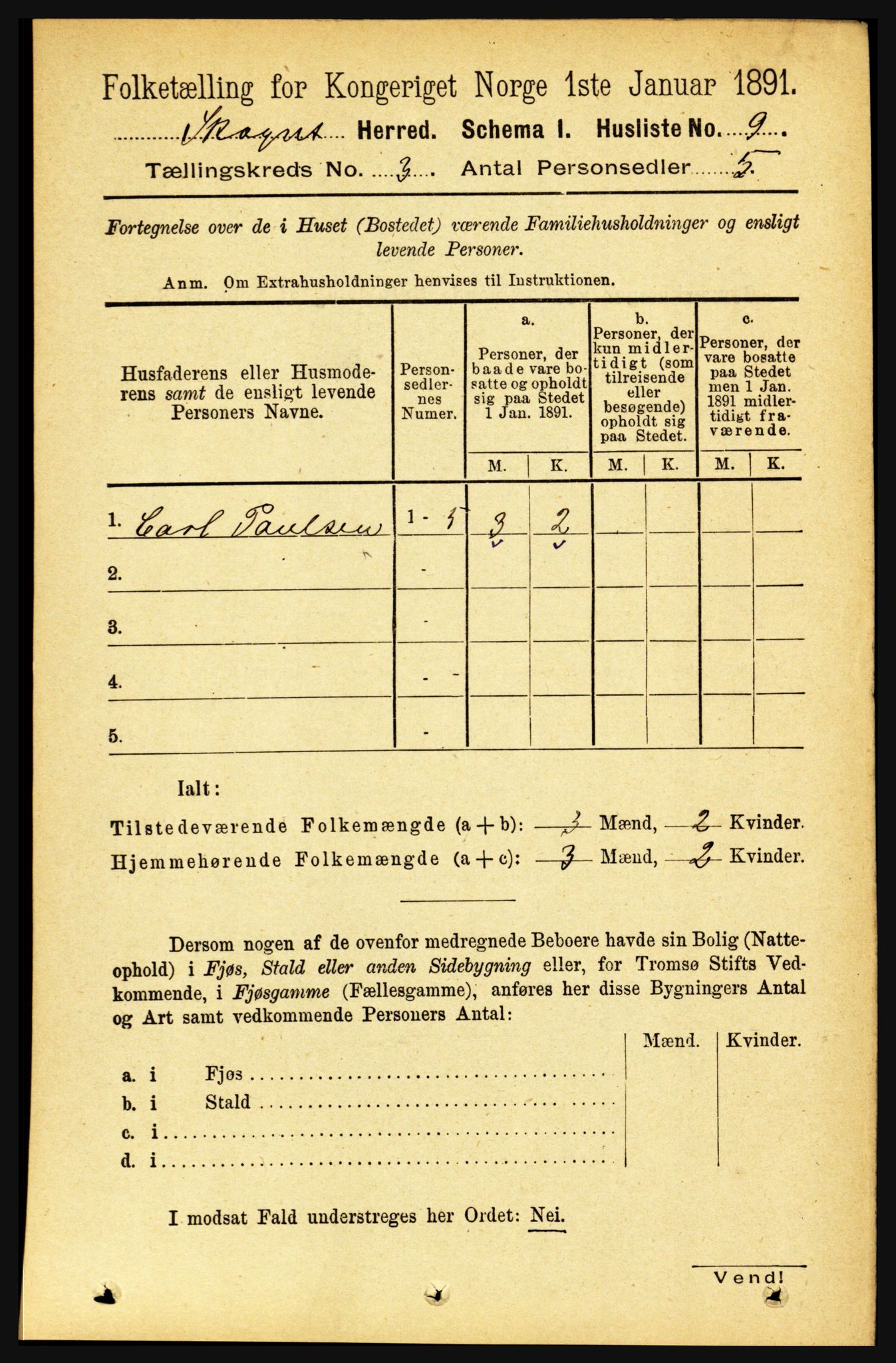 RA, Folketelling 1891 for 1719 Skogn herred, 1891, s. 1545