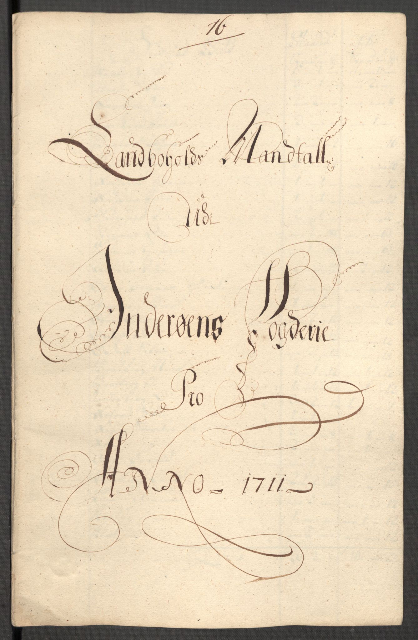 Rentekammeret inntil 1814, Reviderte regnskaper, Fogderegnskap, RA/EA-4092/R63/L4319: Fogderegnskap Inderøy, 1711, s. 325