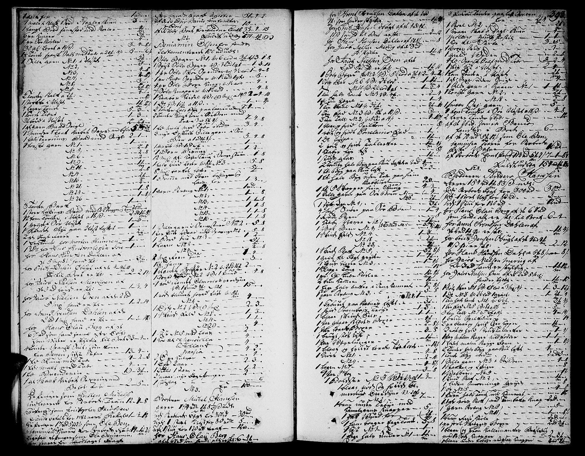 Helgeland sorenskriveri, AV/SAT-A-0004/3/3A/L0062: Skifteprotokoll 14C, 1782-1784, s. 392b-393a