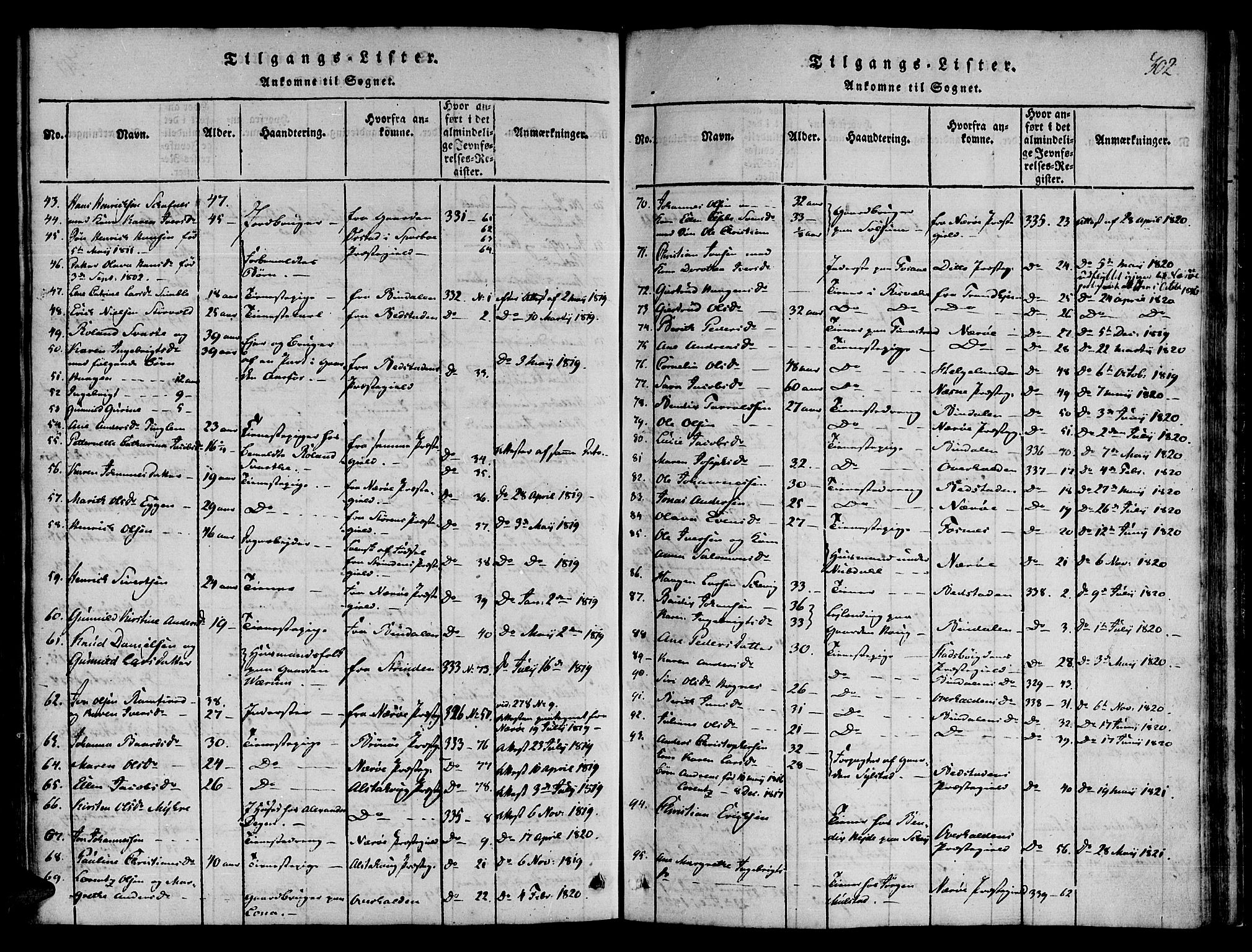 Ministerialprotokoller, klokkerbøker og fødselsregistre - Nord-Trøndelag, AV/SAT-A-1458/780/L0636: Ministerialbok nr. 780A03 /1, 1815-1830, s. 302