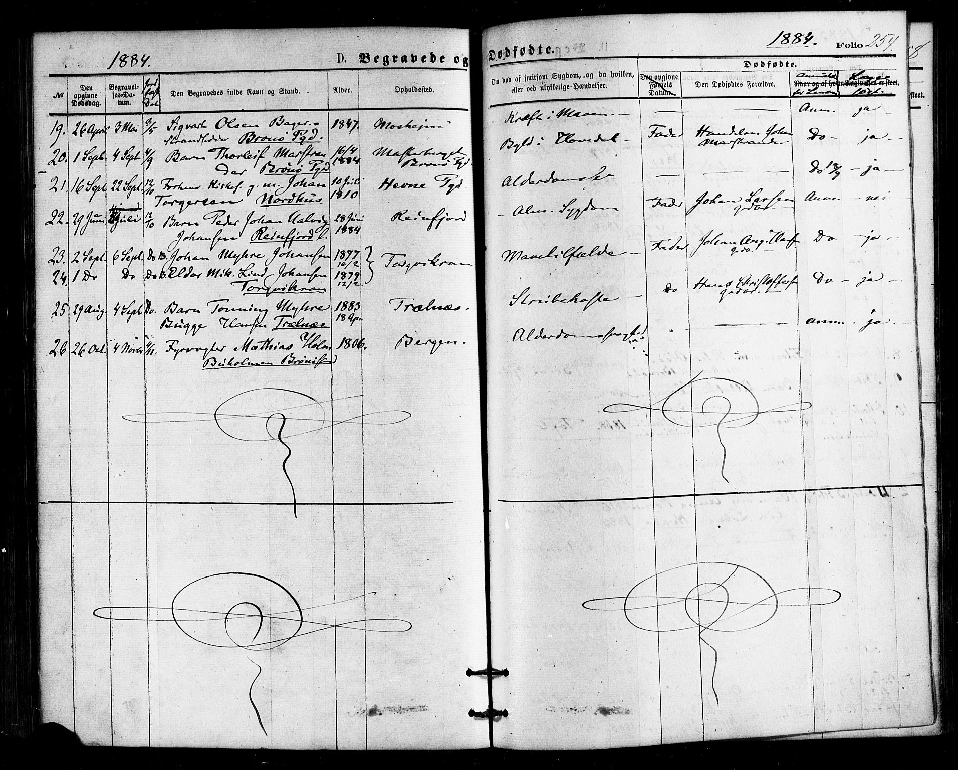 Ministerialprotokoller, klokkerbøker og fødselsregistre - Nordland, AV/SAT-A-1459/813/L0199: Ministerialbok nr. 813A09, 1875-1885, s. 254