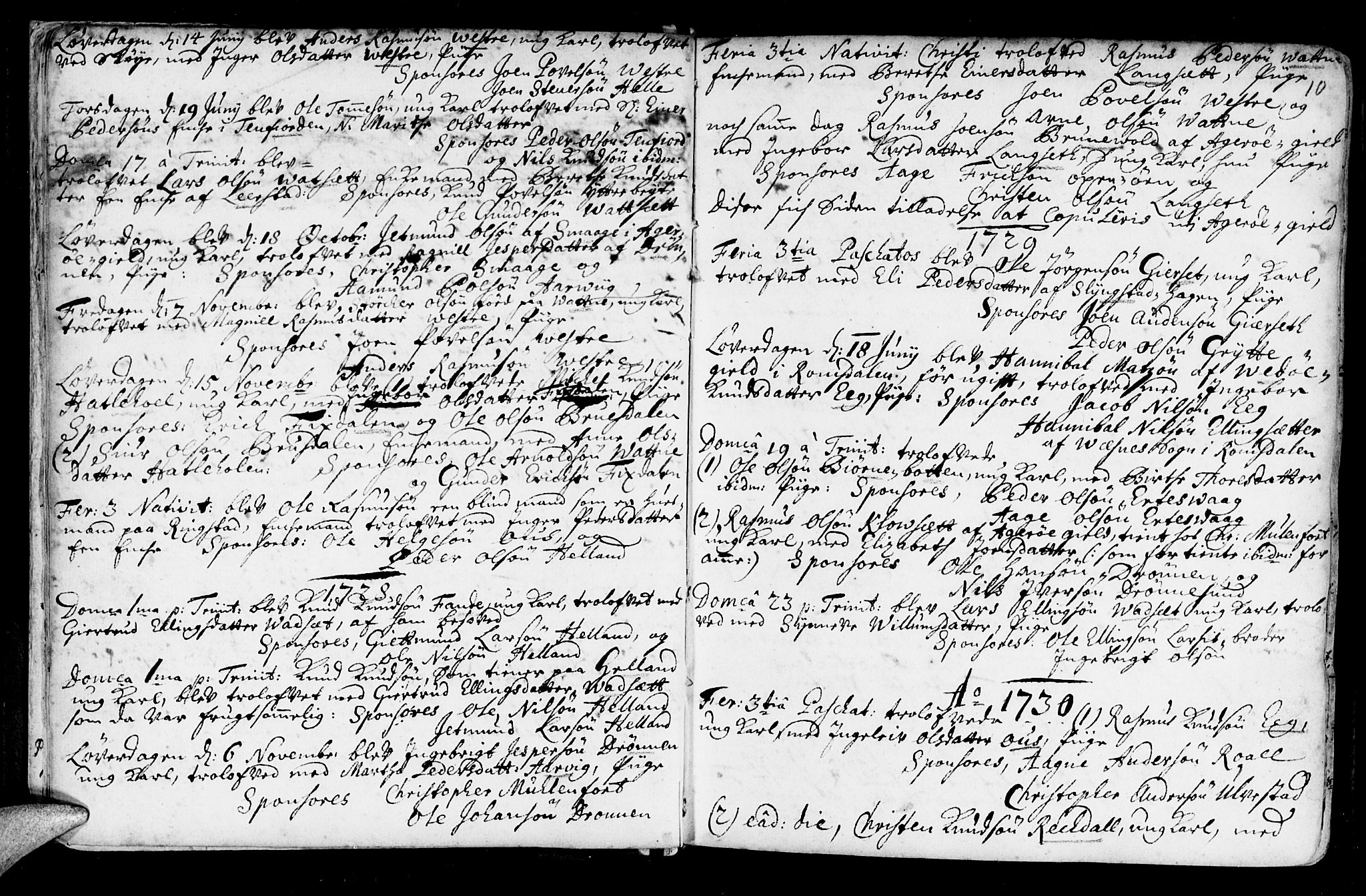 Ministerialprotokoller, klokkerbøker og fødselsregistre - Møre og Romsdal, AV/SAT-A-1454/525/L0371: Ministerialbok nr. 525A01, 1699-1777, s. 10