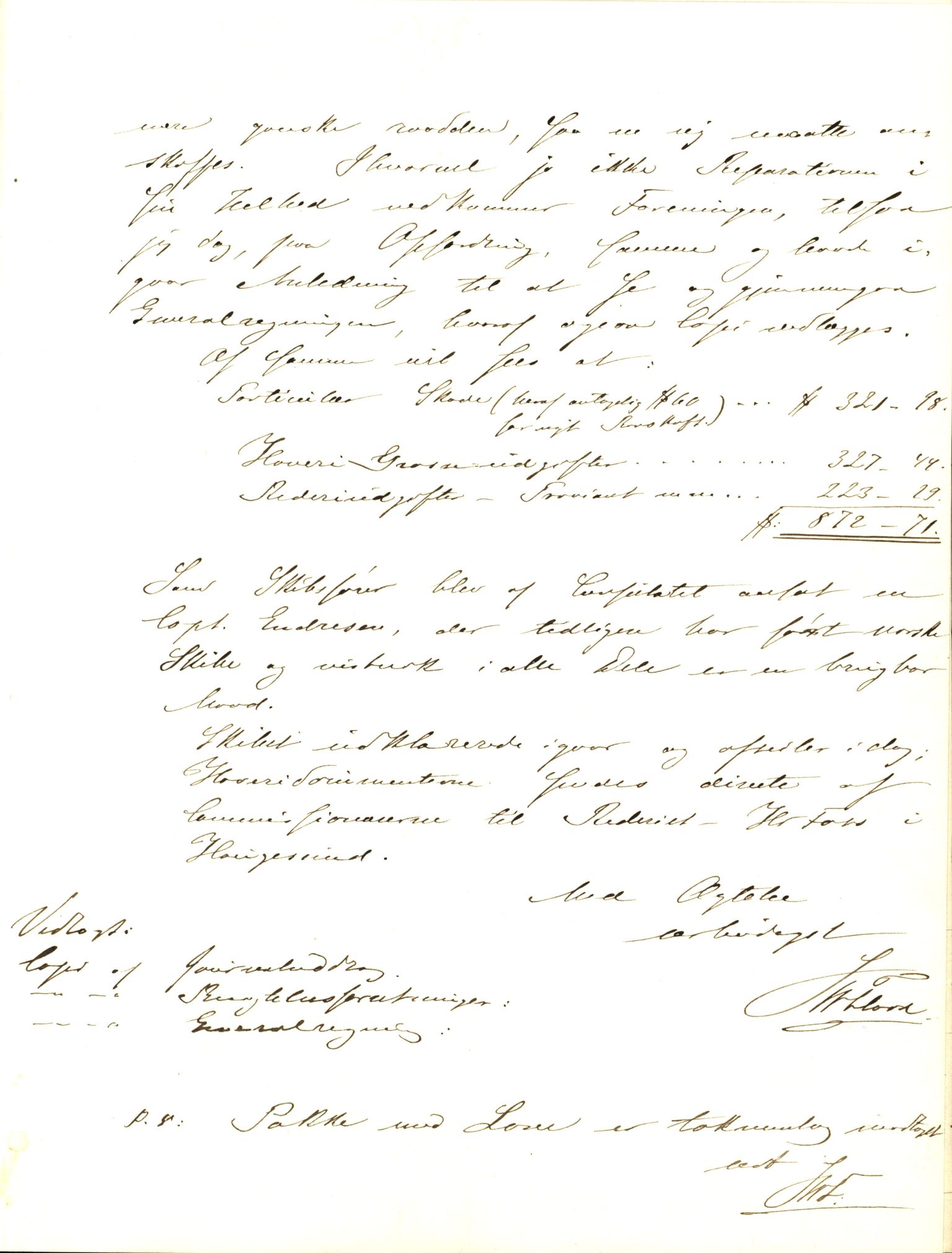 Pa 63 - Østlandske skibsassuranceforening, VEMU/A-1079/G/Ga/L0015/0004: Havaridokumenter / Minerva, Kong Carl, John Bertram, Eliezer, 1882, s. 33