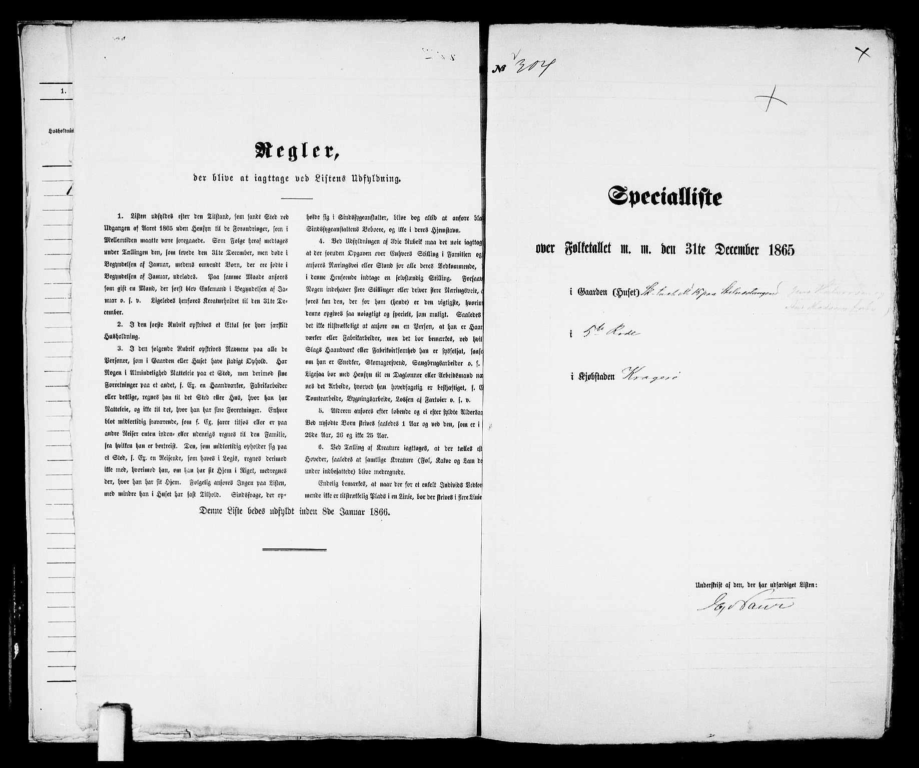 RA, Folketelling 1865 for 0801B Kragerø prestegjeld, Kragerø kjøpstad, 1865, s. 622