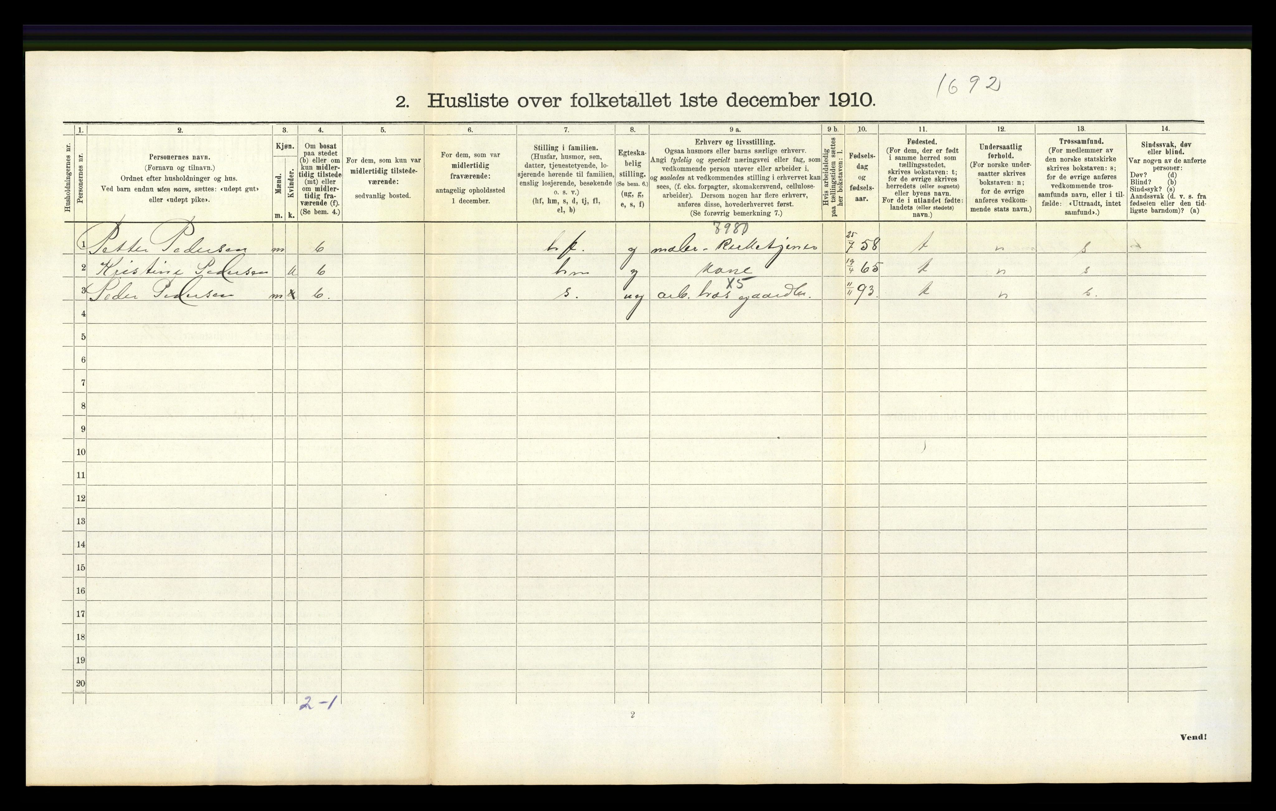 RA, Folketelling 1910 for 0726 Brunlanes herred, 1910, s. 1202