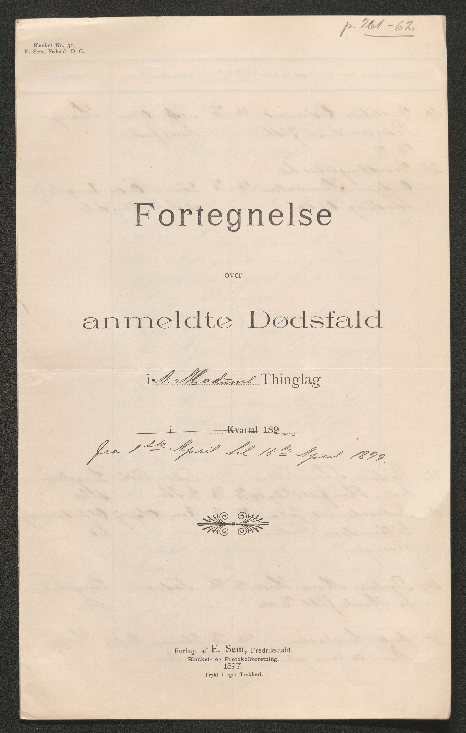 Eiker, Modum og Sigdal sorenskriveri, AV/SAKO-A-123/H/Ha/Hab/L0026: Dødsfallsmeldinger, 1899, s. 348