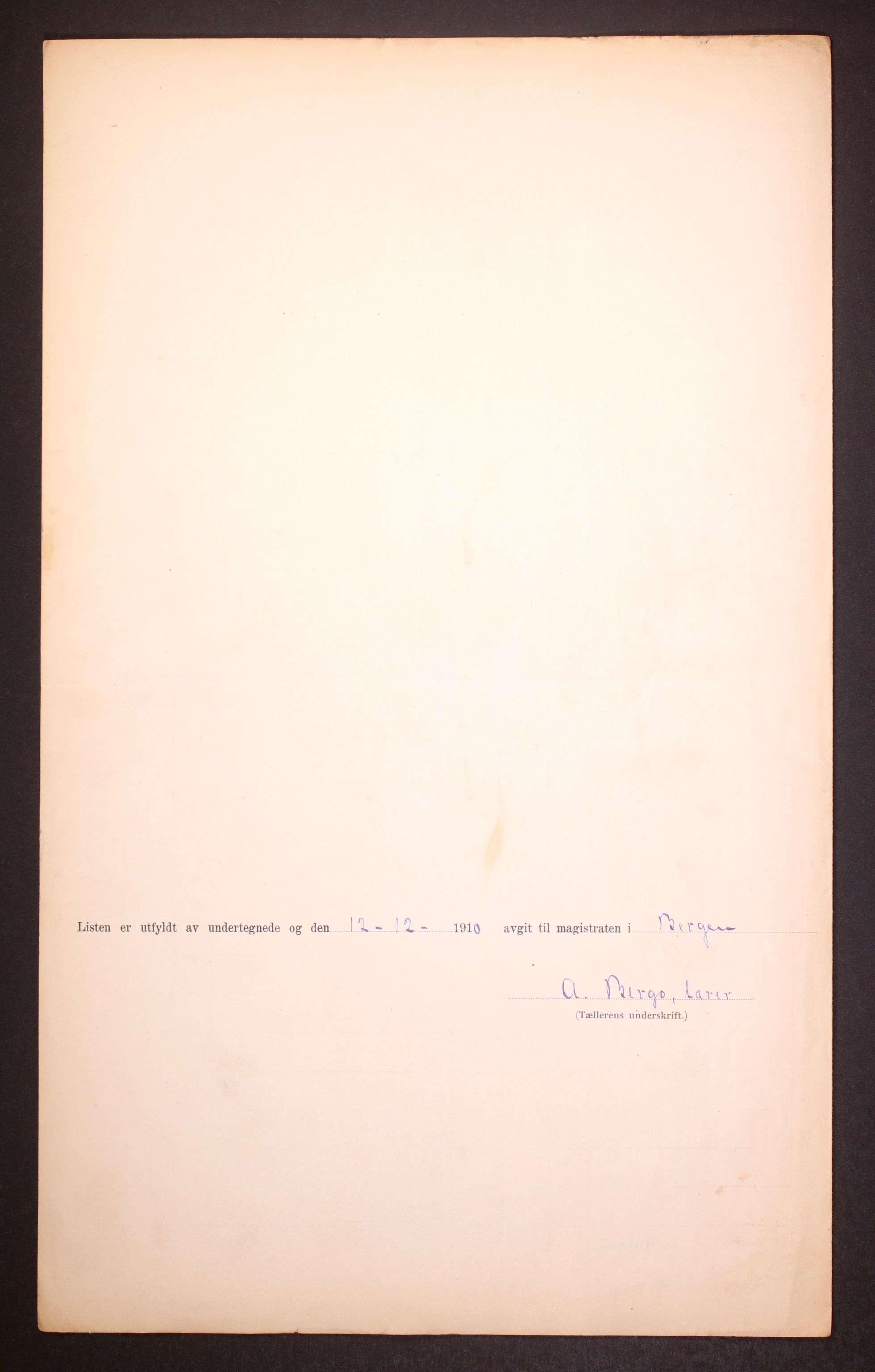 RA, Folketelling 1910 for 1301 Bergen kjøpstad, 1910, s. 16