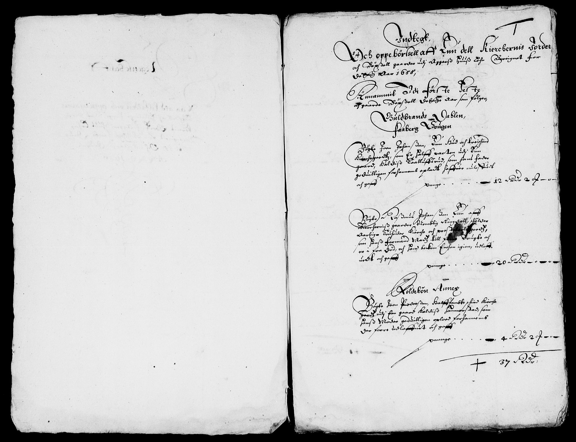 Rentekammeret inntil 1814, Reviderte regnskaper, Lensregnskaper, AV/RA-EA-5023/R/Rb/Rba/L0227: Akershus len, 1655-1656