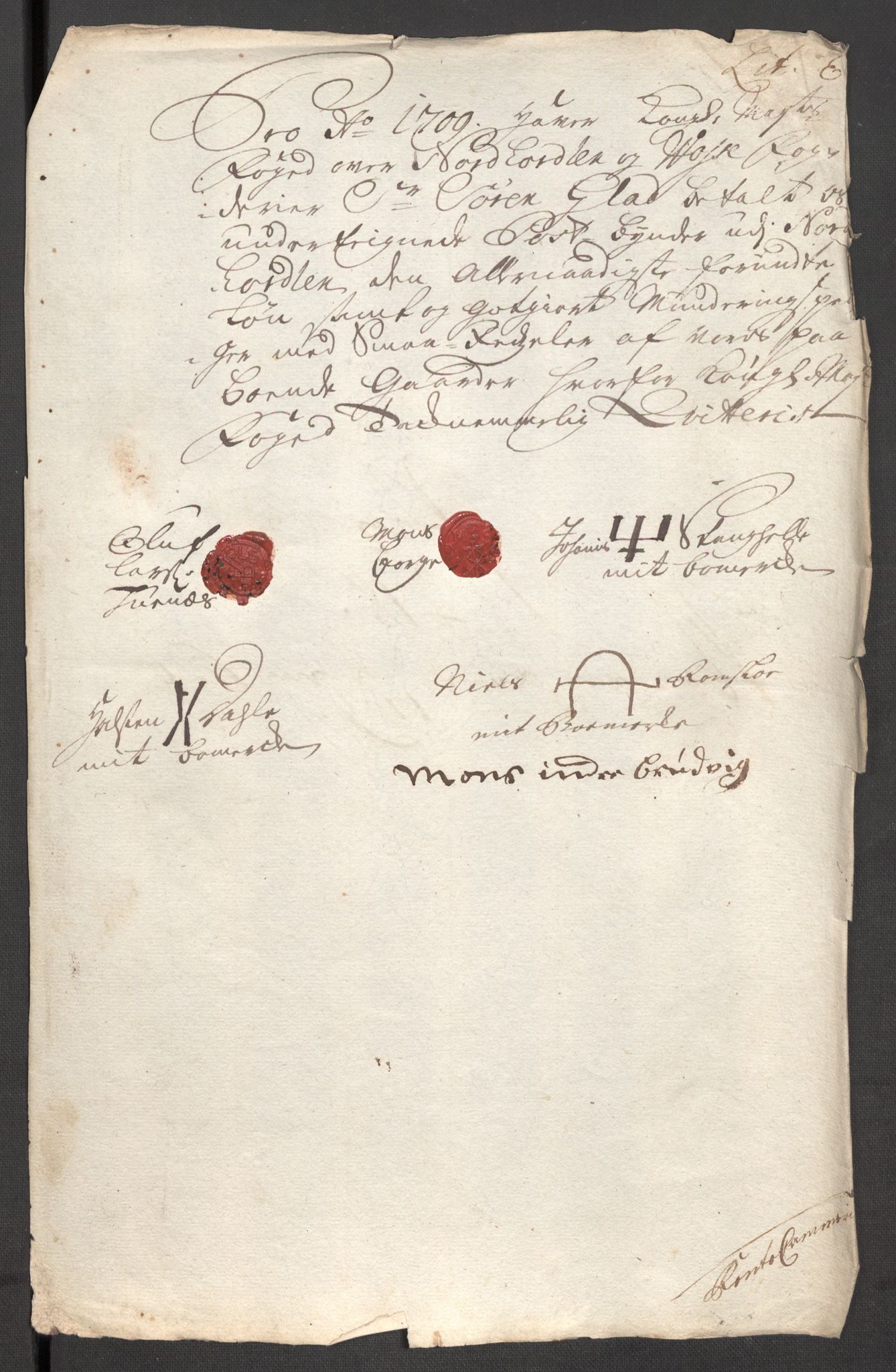 Rentekammeret inntil 1814, Reviderte regnskaper, Fogderegnskap, AV/RA-EA-4092/R51/L3190: Fogderegnskap Nordhordland og Voss, 1709, s. 224