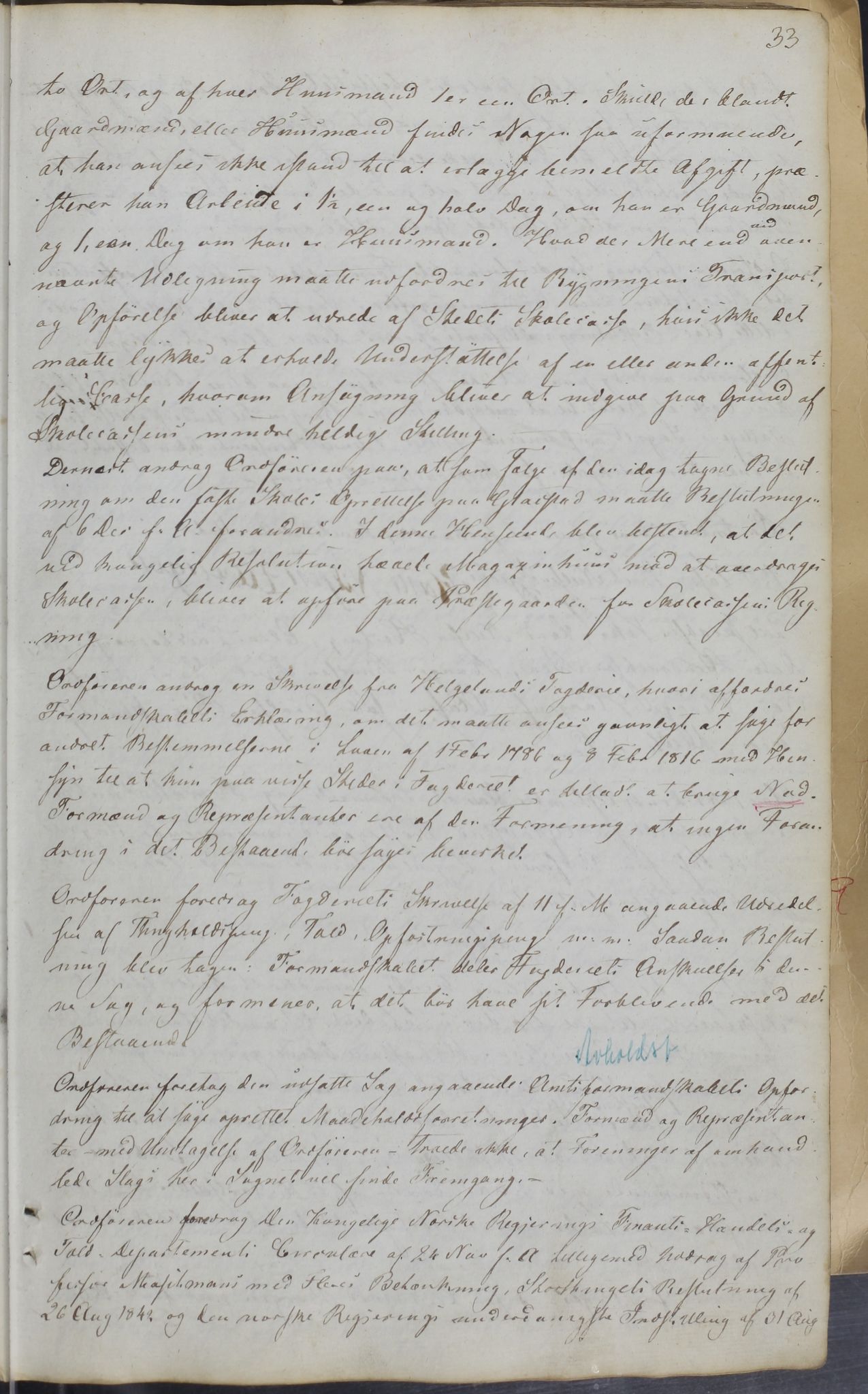 Vega kommune. Formannskapet, AIN/K-18150.150/A/L0002: Møtebok, 1837-1885