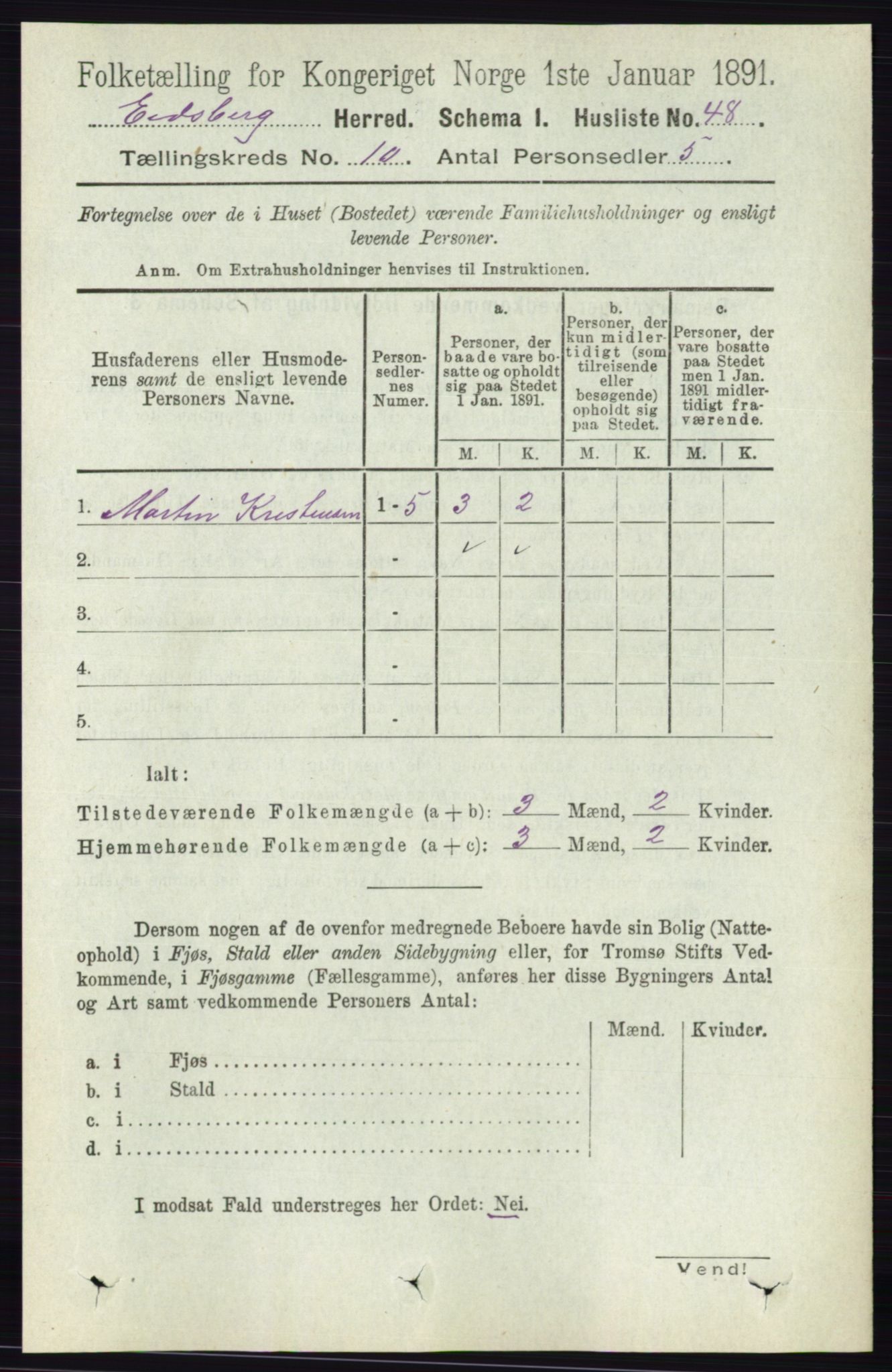 RA, Folketelling 1891 for 0125 Eidsberg herred, 1891, s. 5584