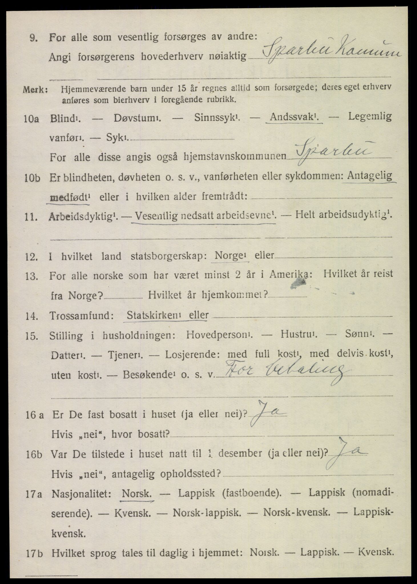SAT, Folketelling 1920 for 1731 Sparbu herred, 1920, s. 4966