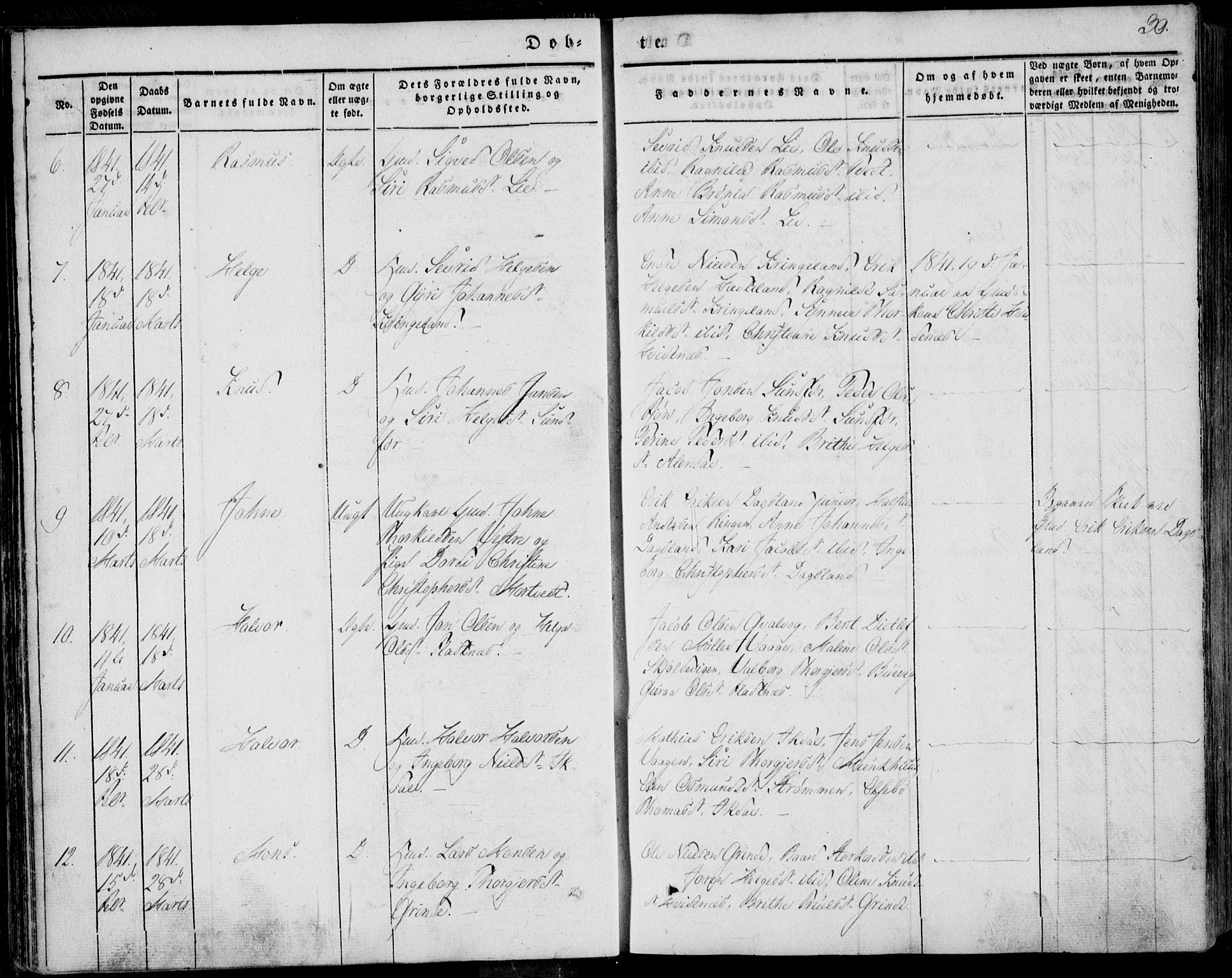 Skjold sokneprestkontor, AV/SAST-A-101847/H/Ha/Haa/L0006: Ministerialbok nr. A 6.1, 1835-1858, s. 30