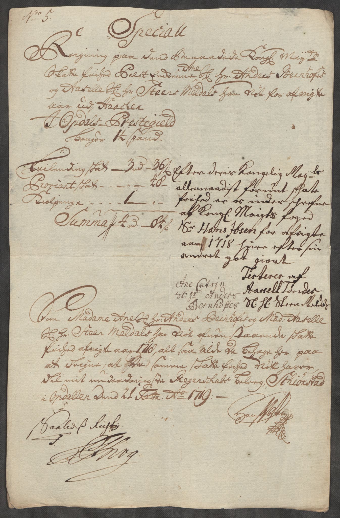 Rentekammeret inntil 1814, Reviderte regnskaper, Fogderegnskap, RA/EA-4092/R60/L3972: Fogderegnskap Orkdal og Gauldal, 1718, s. 161