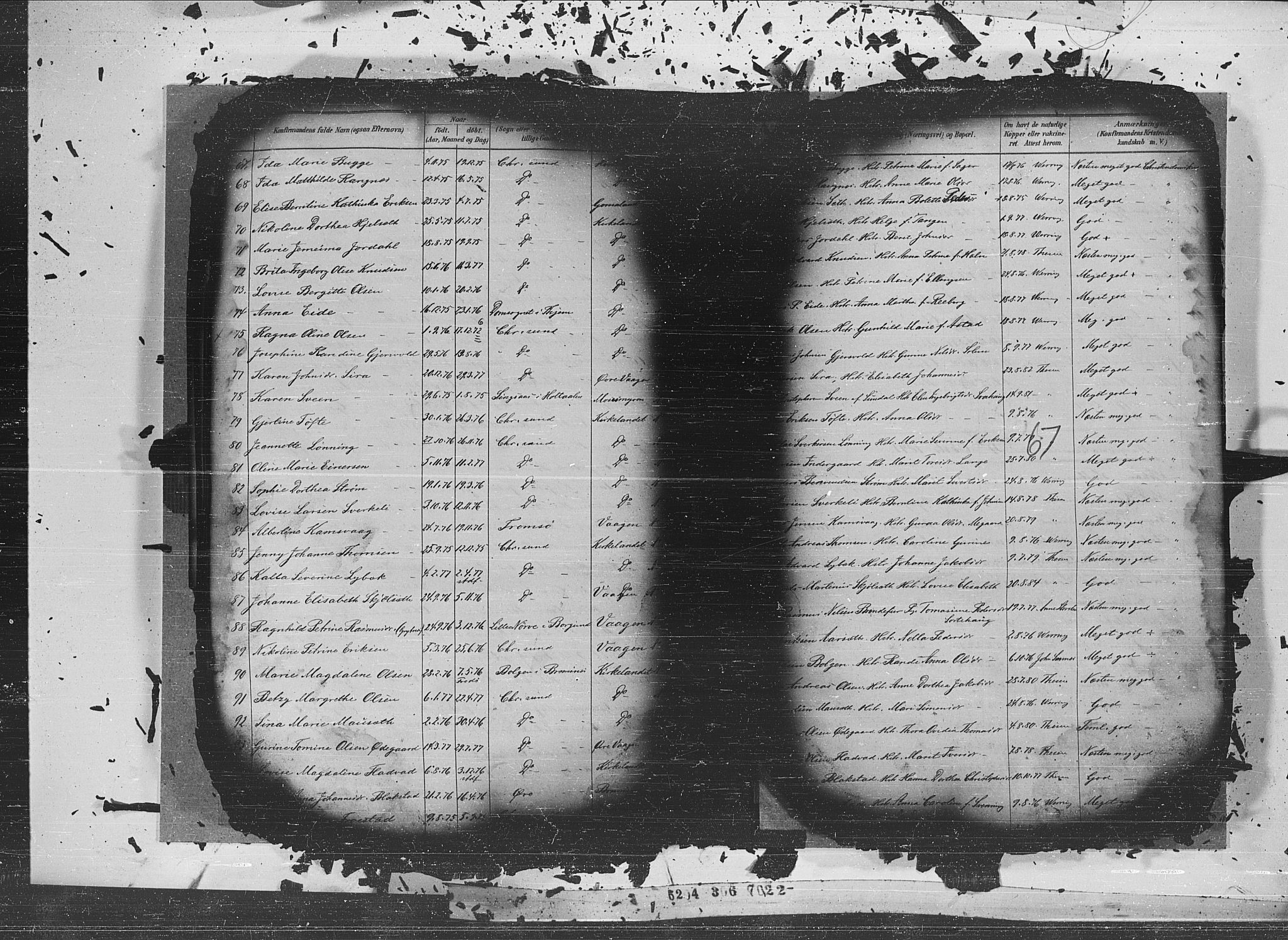 Ministerialprotokoller, klokkerbøker og fødselsregistre - Møre og Romsdal, AV/SAT-A-1454/572/L0852: Ministerialbok nr. 572A15, 1880-1900, s. 67