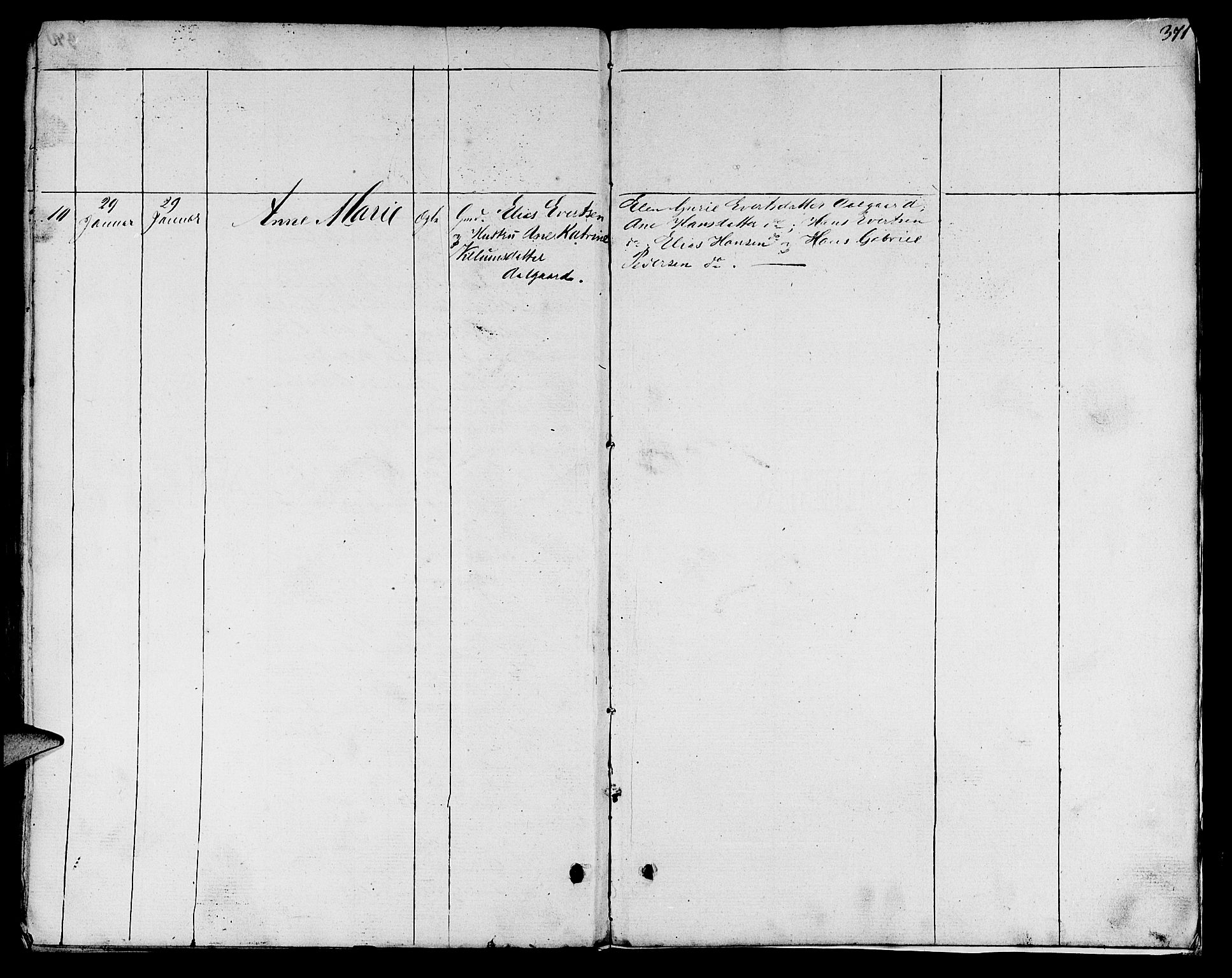 Sokndal sokneprestkontor, AV/SAST-A-101808: Klokkerbok nr. B 2, 1849-1865, s. 371