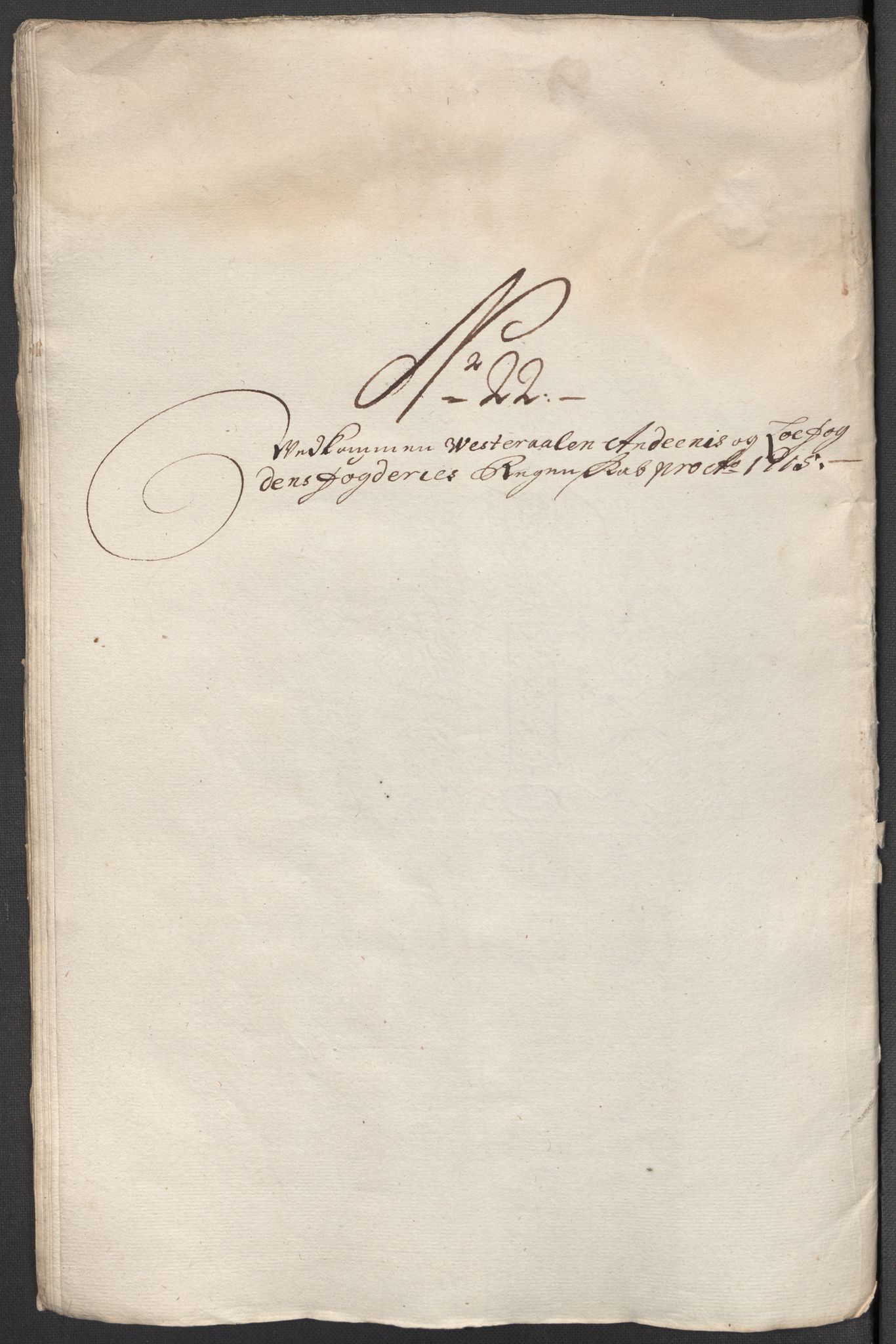 Rentekammeret inntil 1814, Reviderte regnskaper, Fogderegnskap, RA/EA-4092/R67/L4681: Fogderegnskap Vesterålen, Andenes og Lofoten, 1715, s. 160