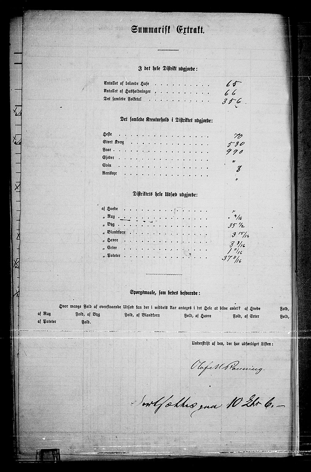 RA, Folketelling 1865 for 0437P Tynset prestegjeld, 1865, s. 127