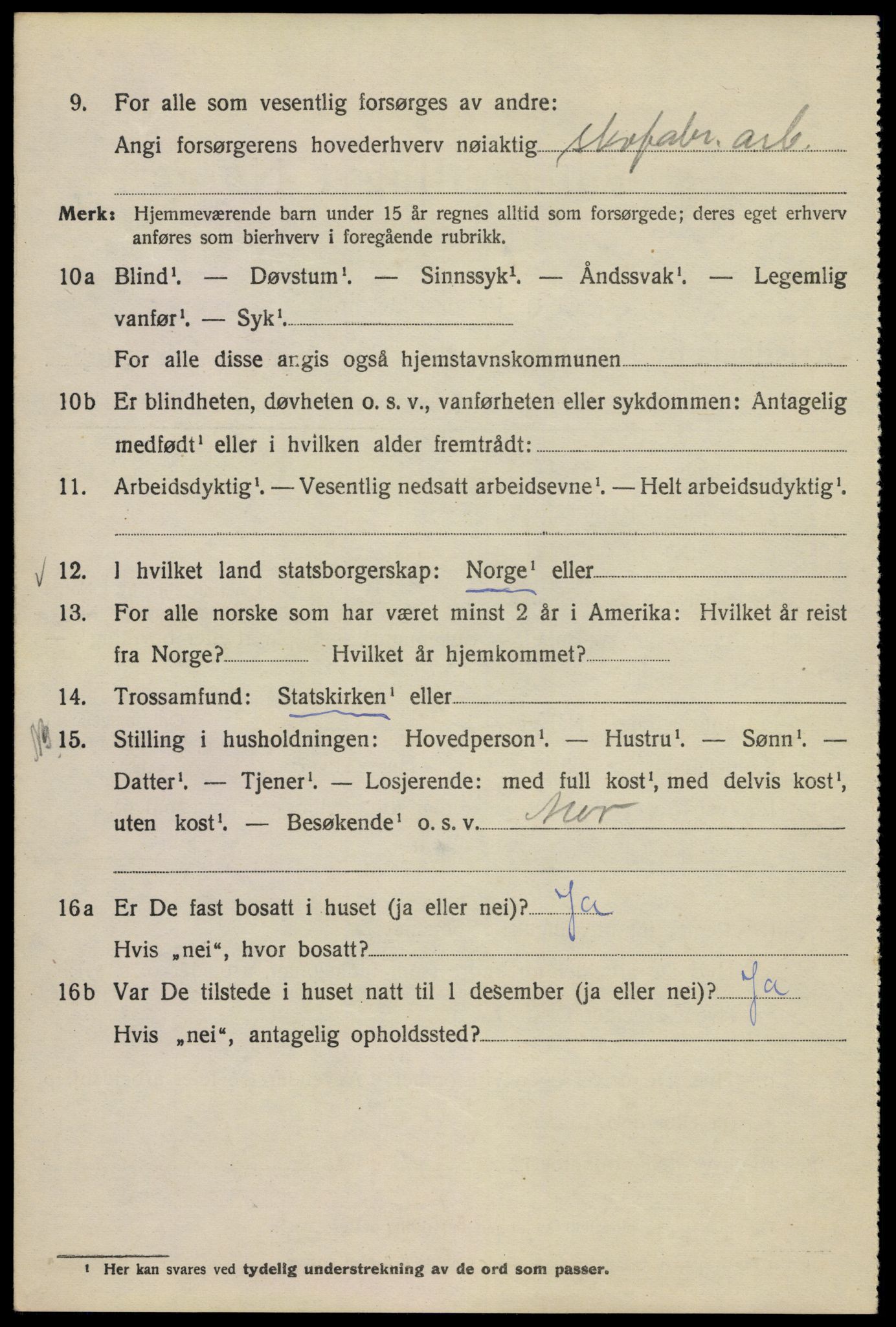 SAO, Folketelling 1920 for 0301 Kristiania kjøpstad, 1920, s. 414002