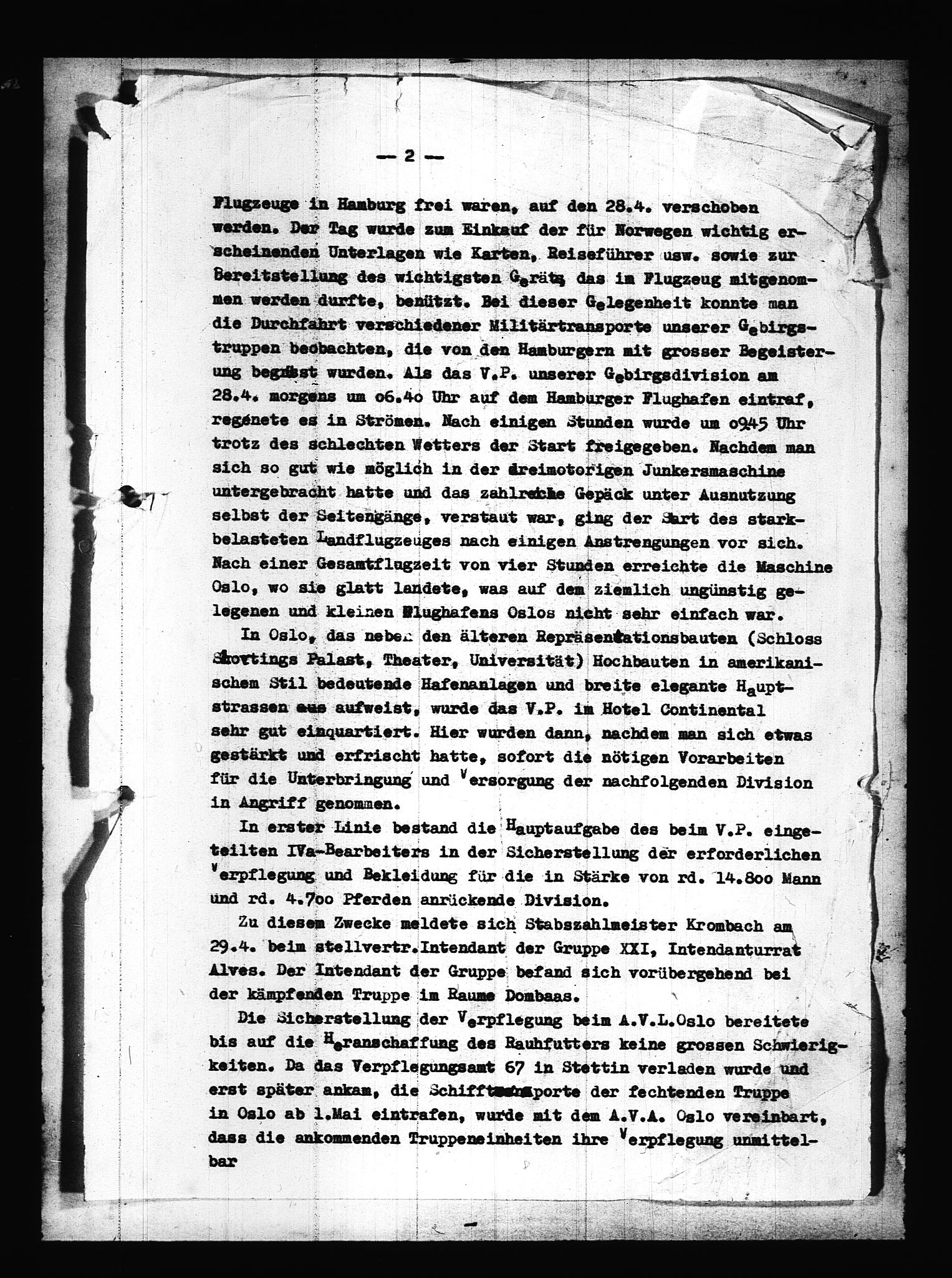 Documents Section, RA/RAFA-2200/V/L0086: Amerikansk mikrofilm "Captured German Documents".
Box No. 725.  FKA jnr. 601/1954., 1940, s. 26