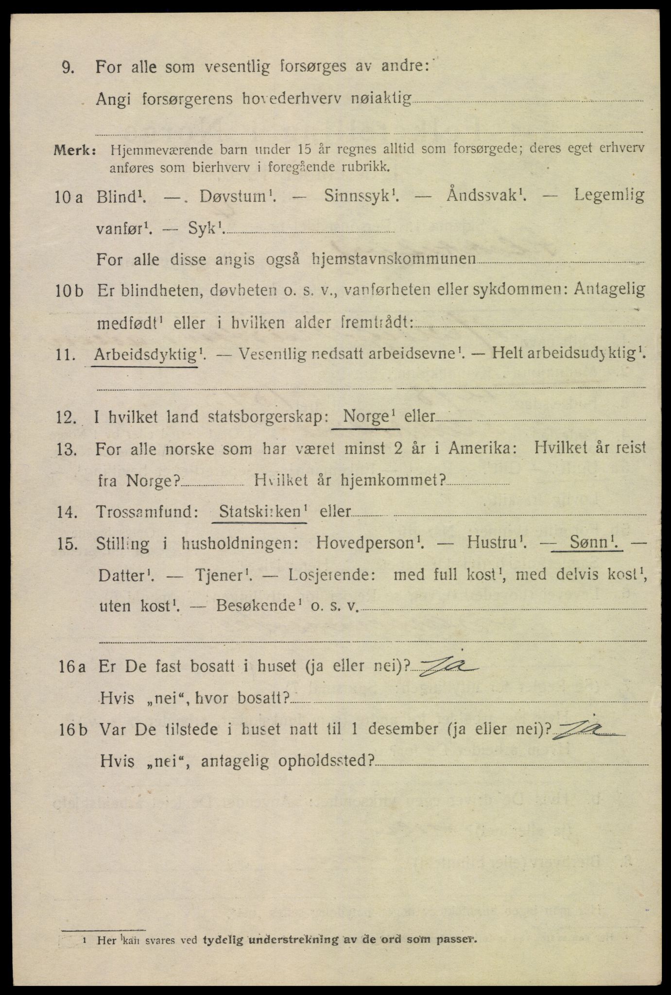 SAK, Folketelling 1920 for 1004 Flekkefjord kjøpstad, 1920, s. 5463